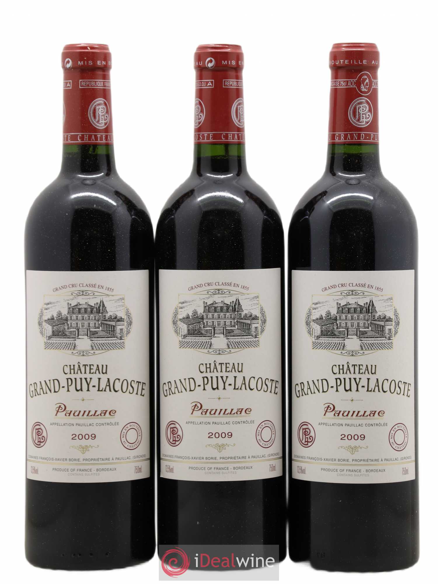Château Grand Puy Lacoste 5ème Grand Cru Classé 2009 - Lot de 6 bouteilles - 1