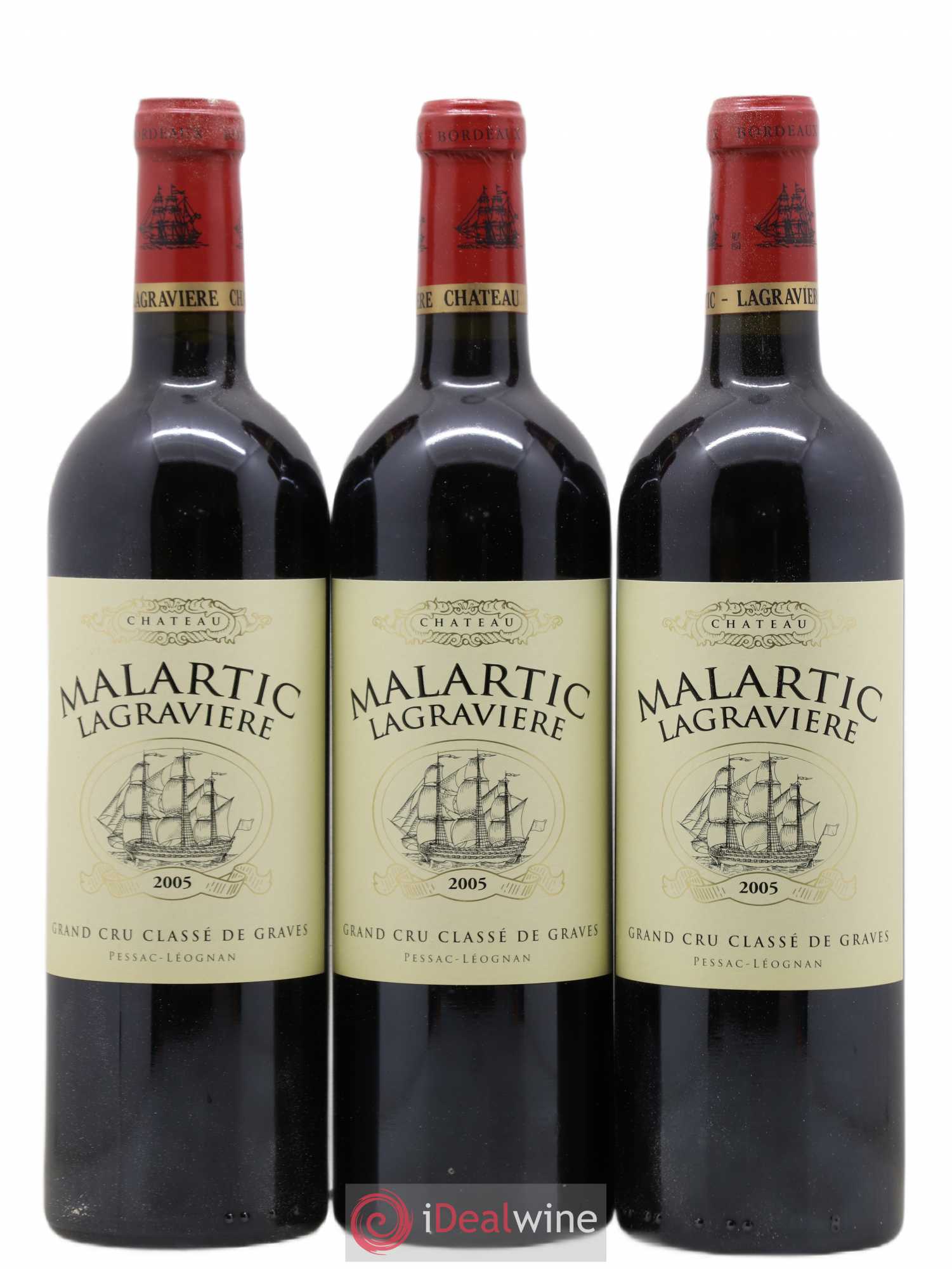 Château Malartic-Lagravière Cru Classé de Graves 2005 - Lot de 12 bouteilles - 2