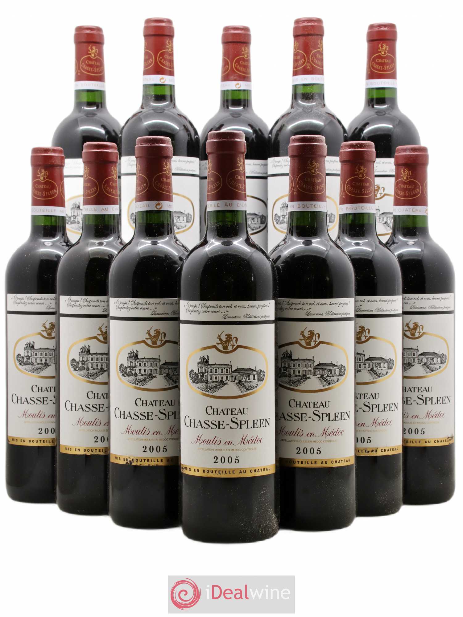 Château Chasse Spleen 2005 - Lot de 12 bouteilles - 0