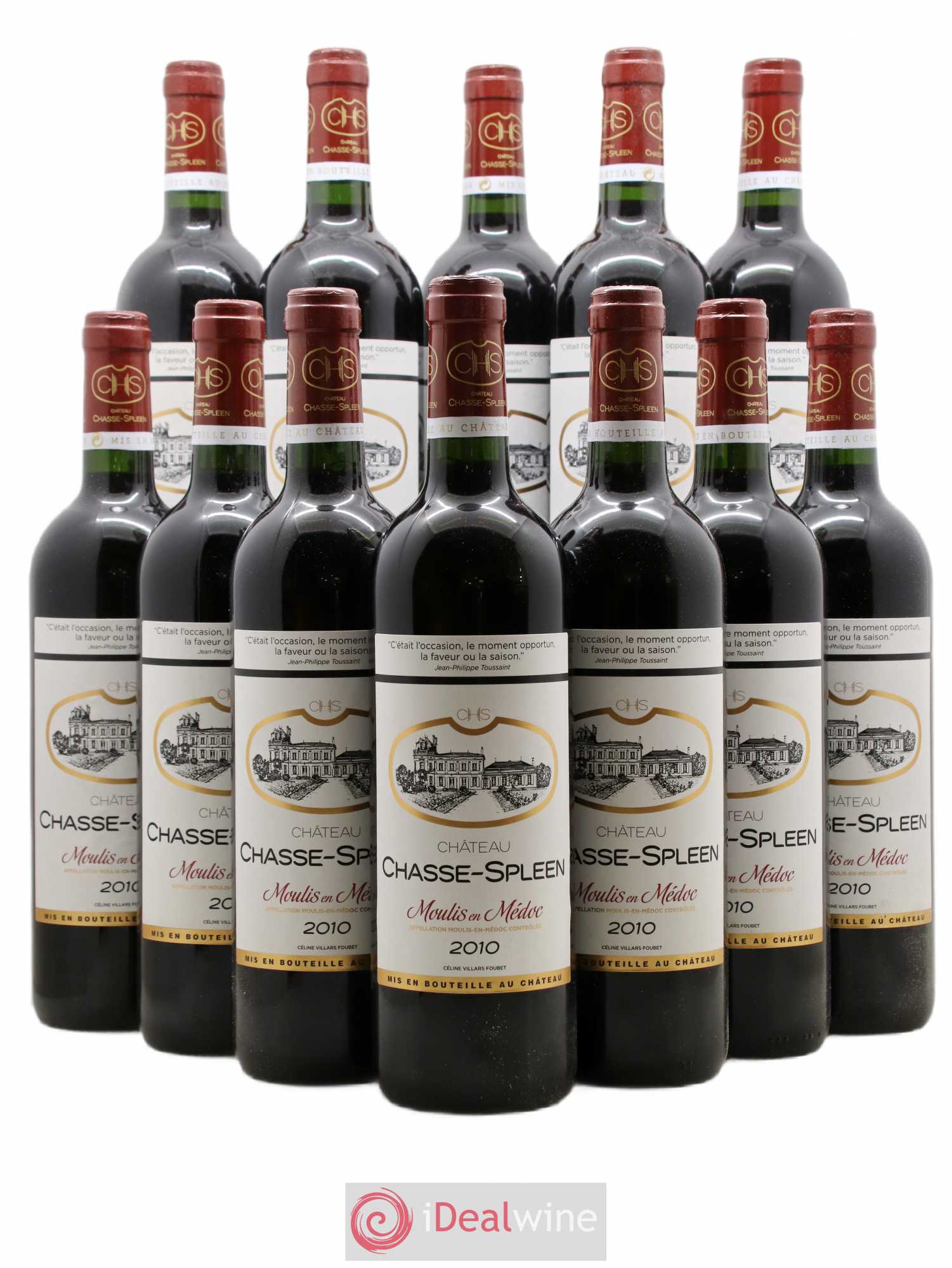 Château Chasse Spleen 2010 - Lot de 12 bouteilles - 0