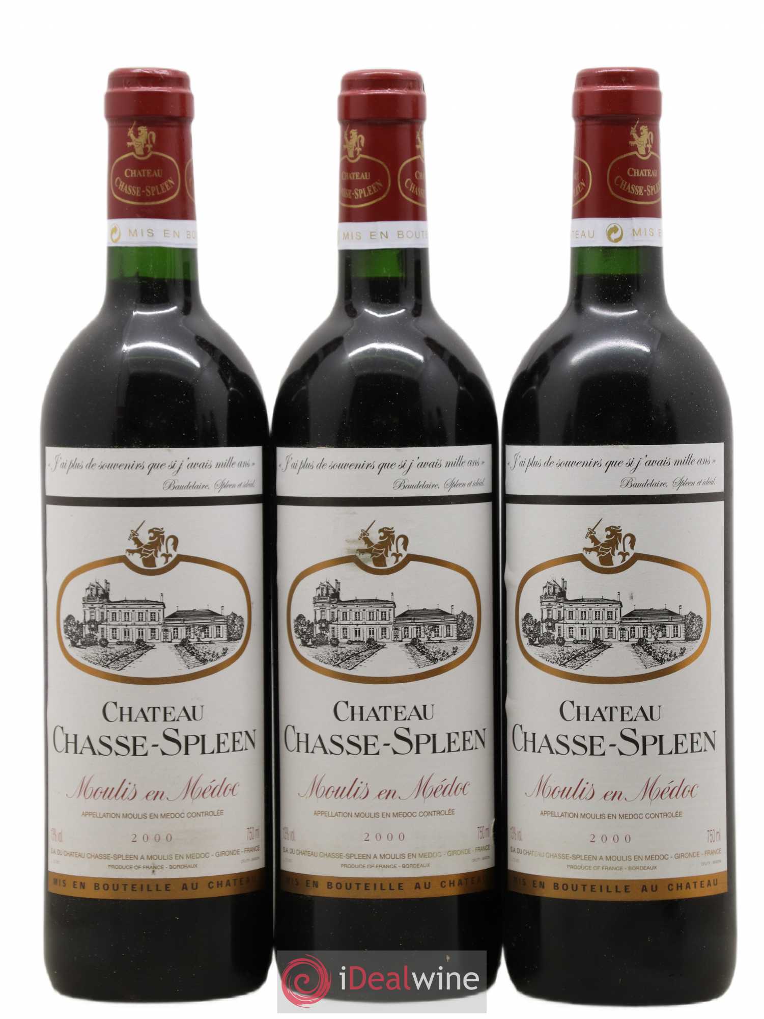 Château Chasse Spleen 2000 - Lot de 6 bouteilles - 1