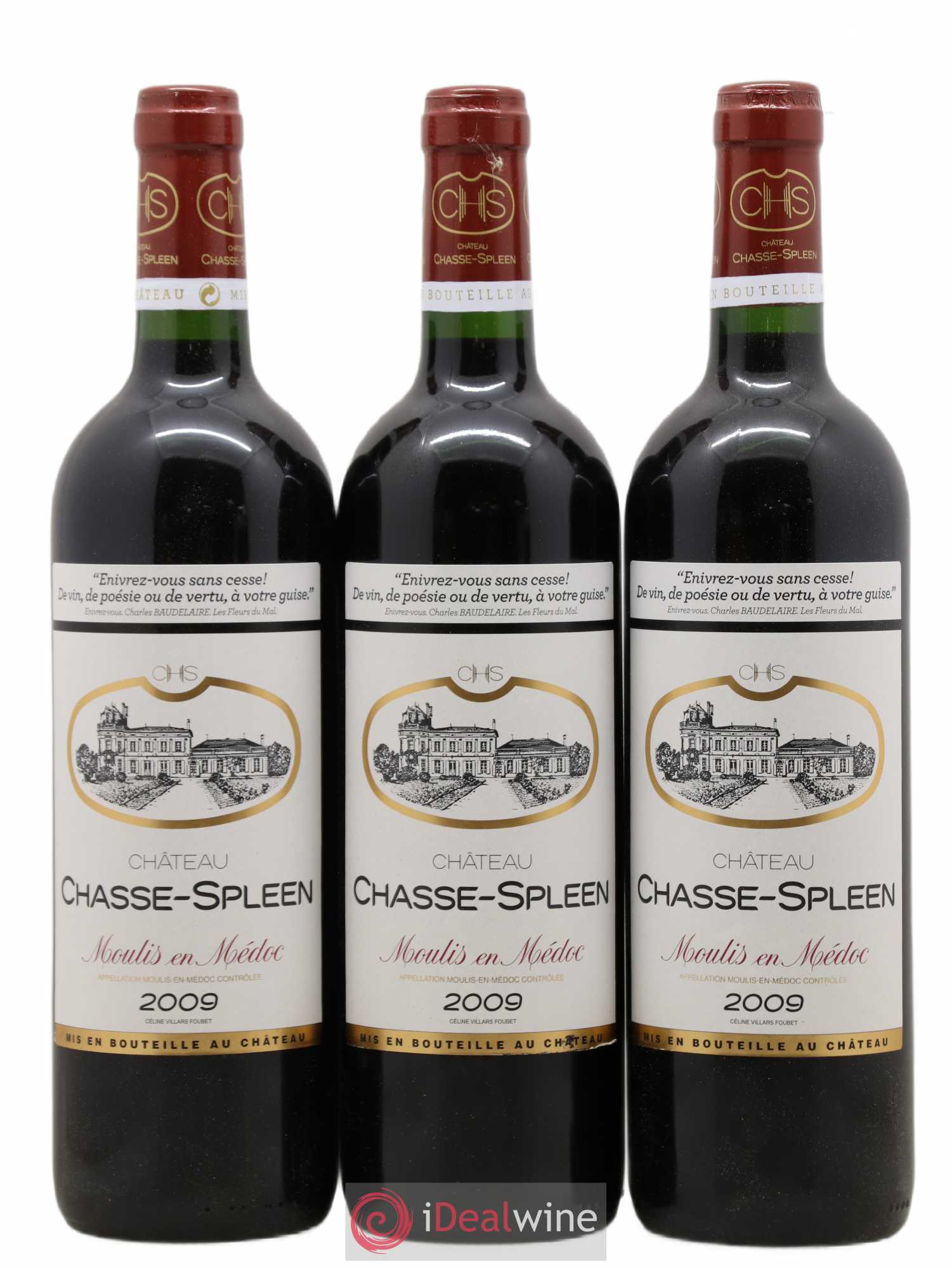 Château Chasse Spleen 2009 - Lot de 12 bouteilles - 2