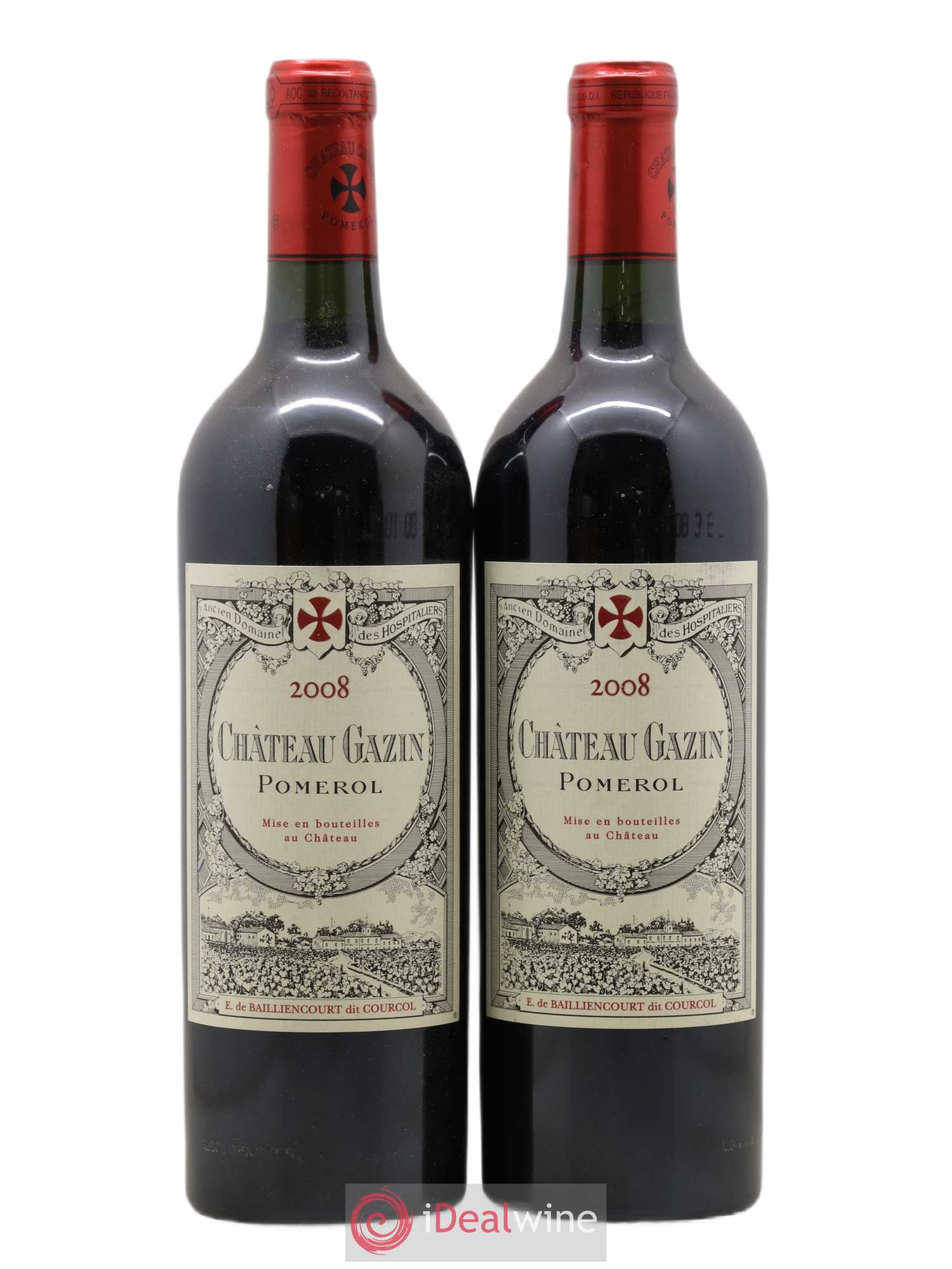 Château Gazin 2008 - Lot de 2 bouteilles - 0