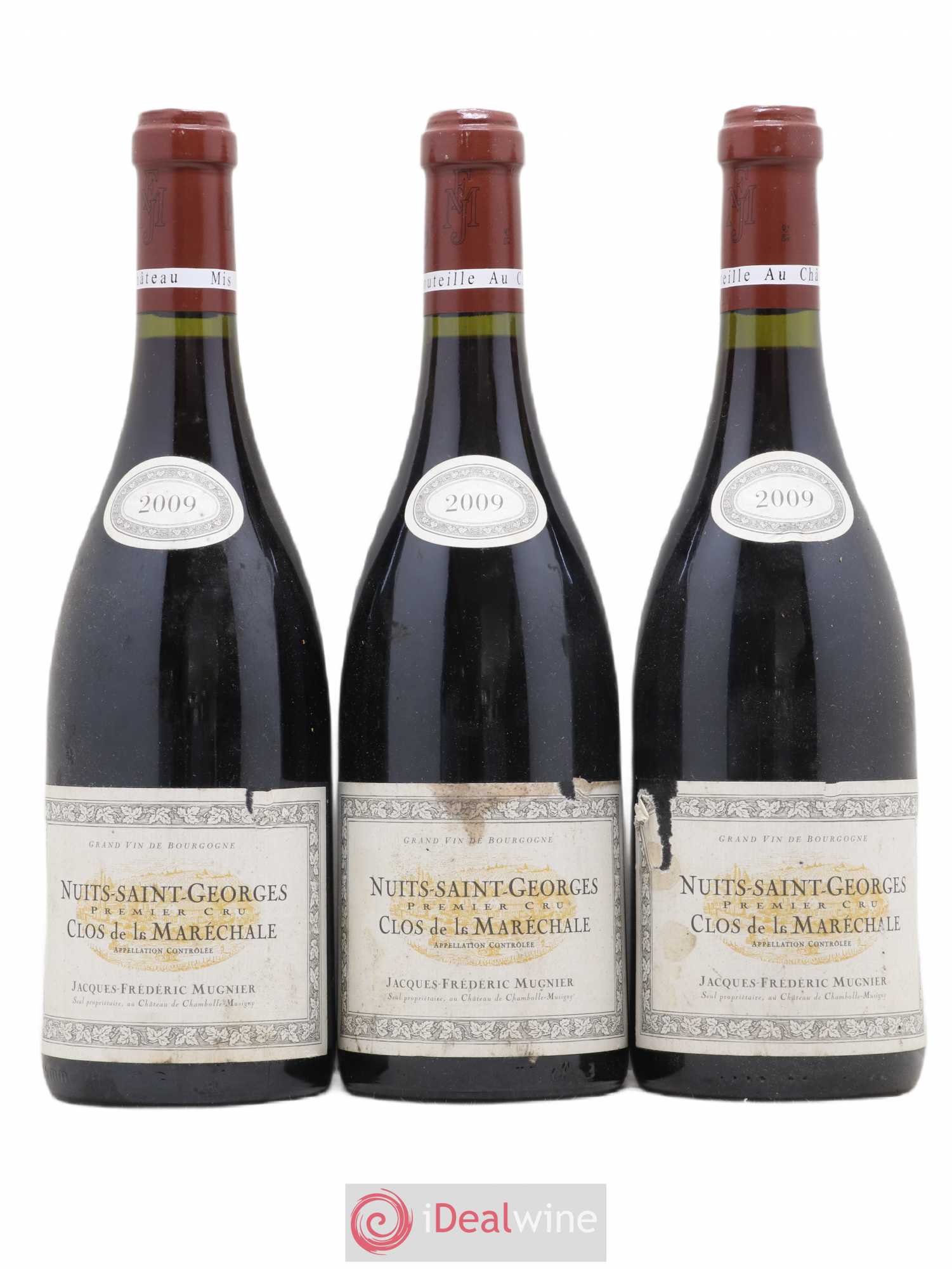 Nuits-Saint-Georges 1er Cru Clos de La Maréchale Jacques-Frédéric Mugnier 2009 - Lot de 3 bouteilles - 0