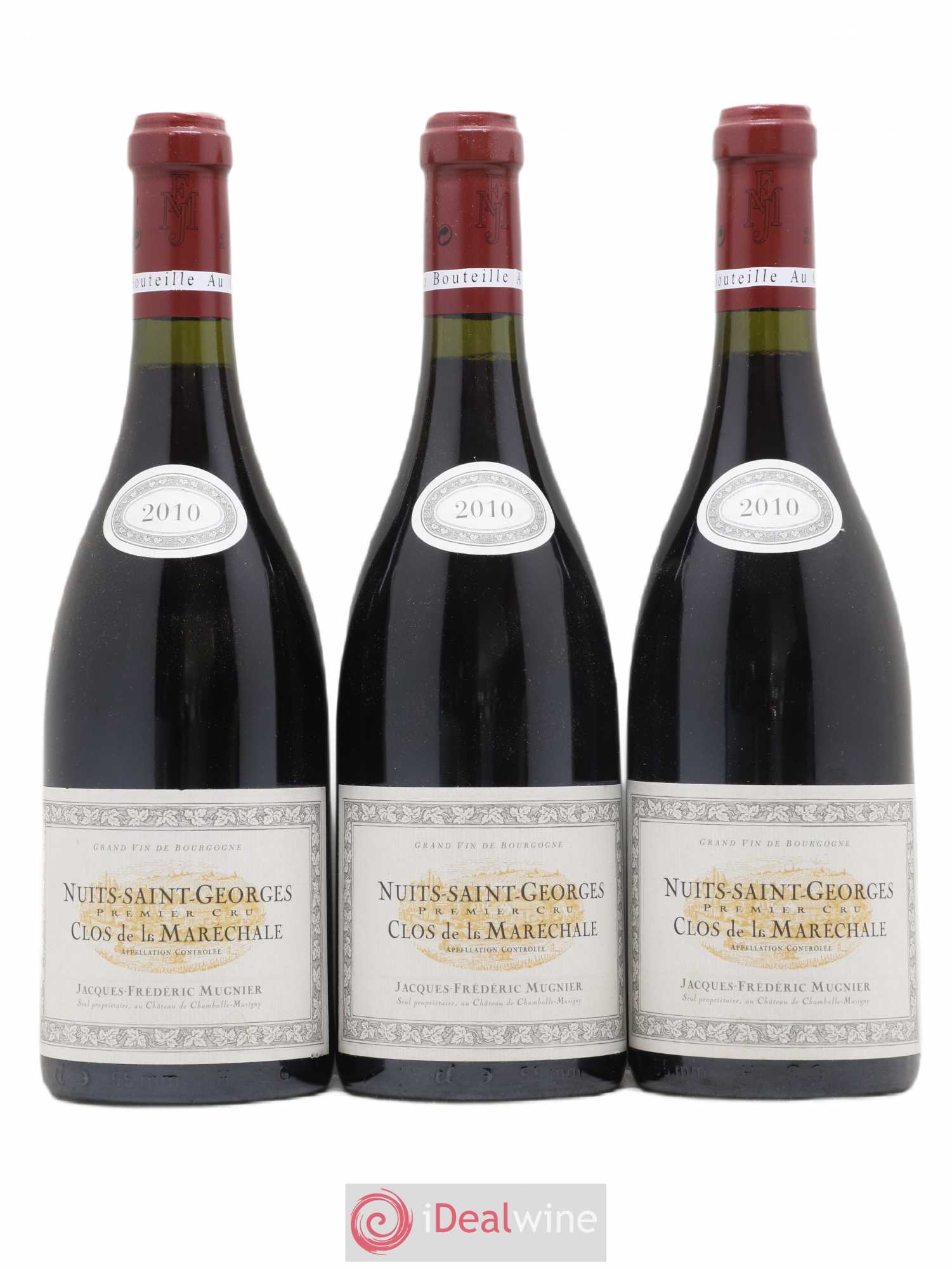 Nuits-Saint-Georges 1er Cru Clos de La Maréchale Jacques-Frédéric Mugnier 2010 - Lot de 3 bouteilles - 0