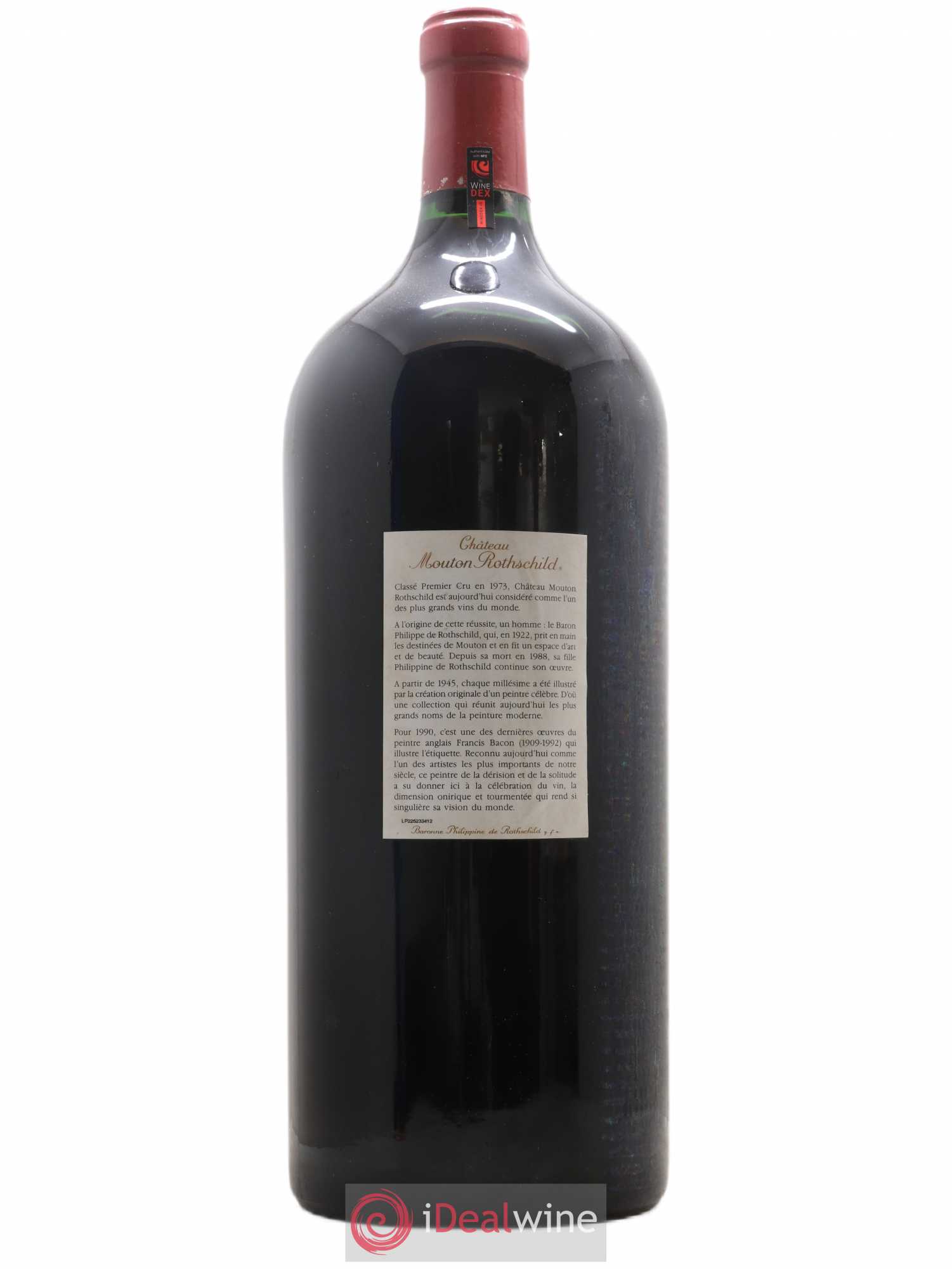 Château Mouton Rothschild 1er Grand Cru Classé 1990 - Lot de 1 impériale - 1