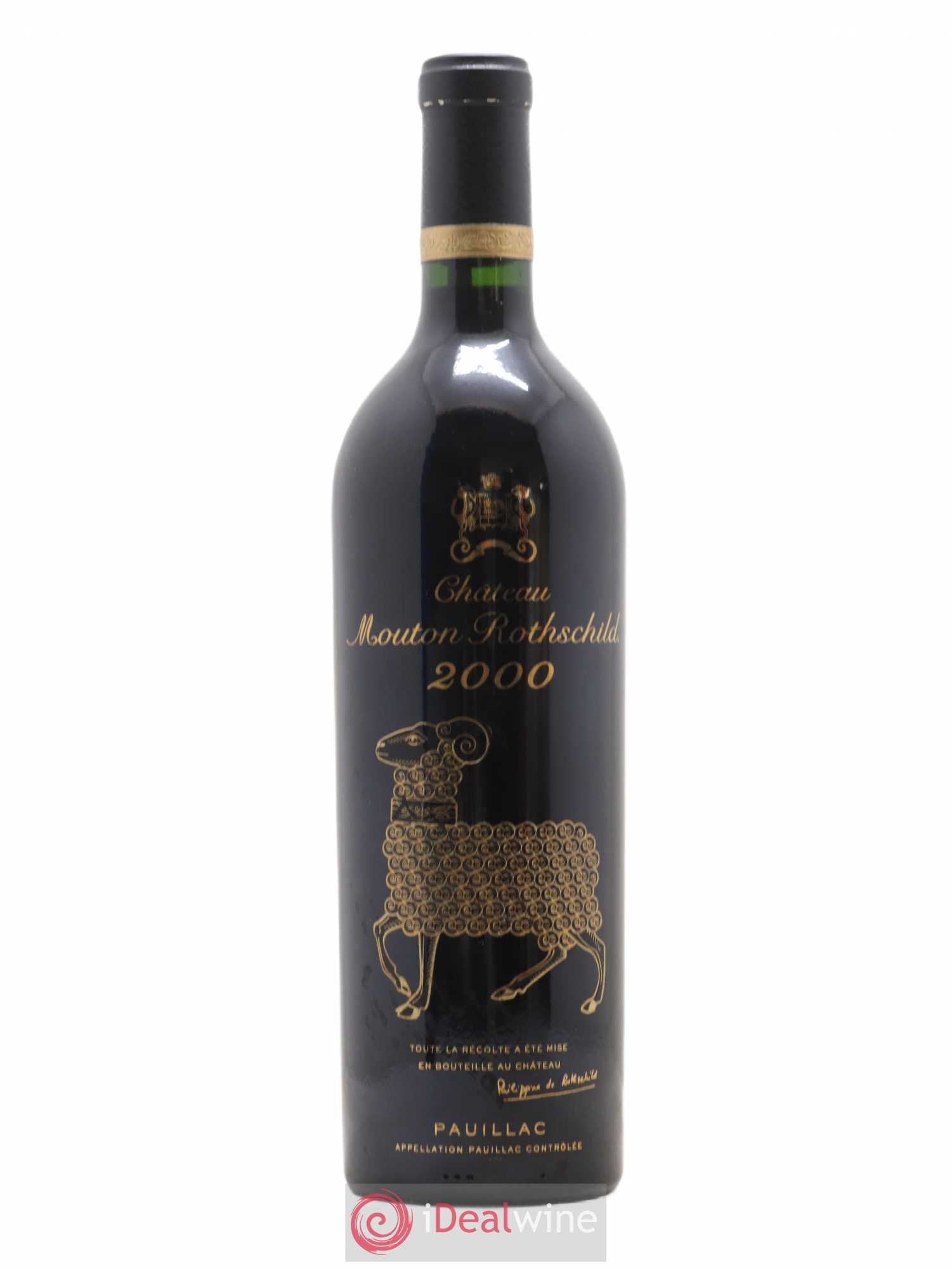 Château Mouton Rothschild 1er Grand Cru Classé 2000 - Lot de 1 bouteille - 0