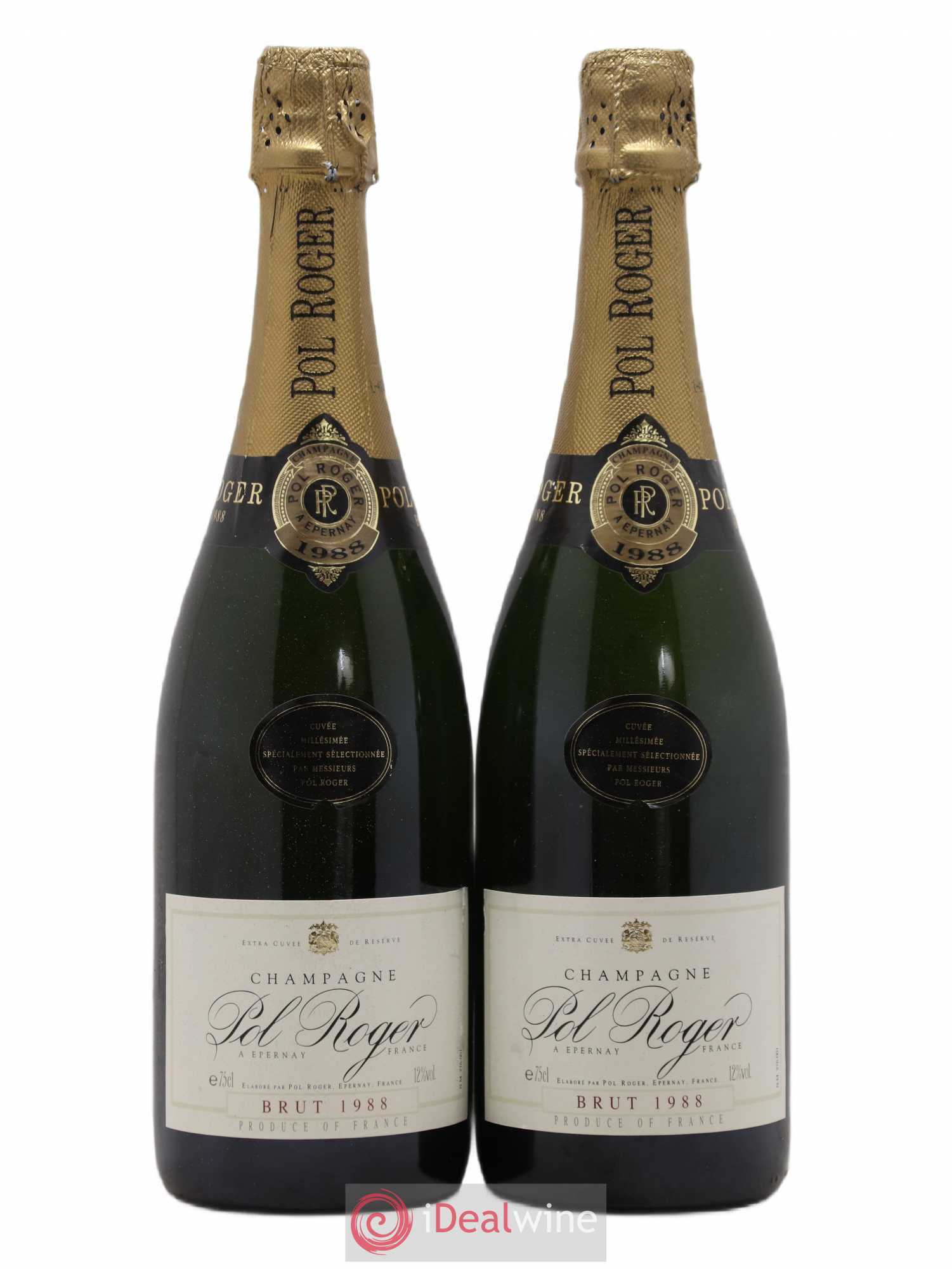 Brut Vintage Pol Roger 1988 - Lot de 2 bouteilles - 0