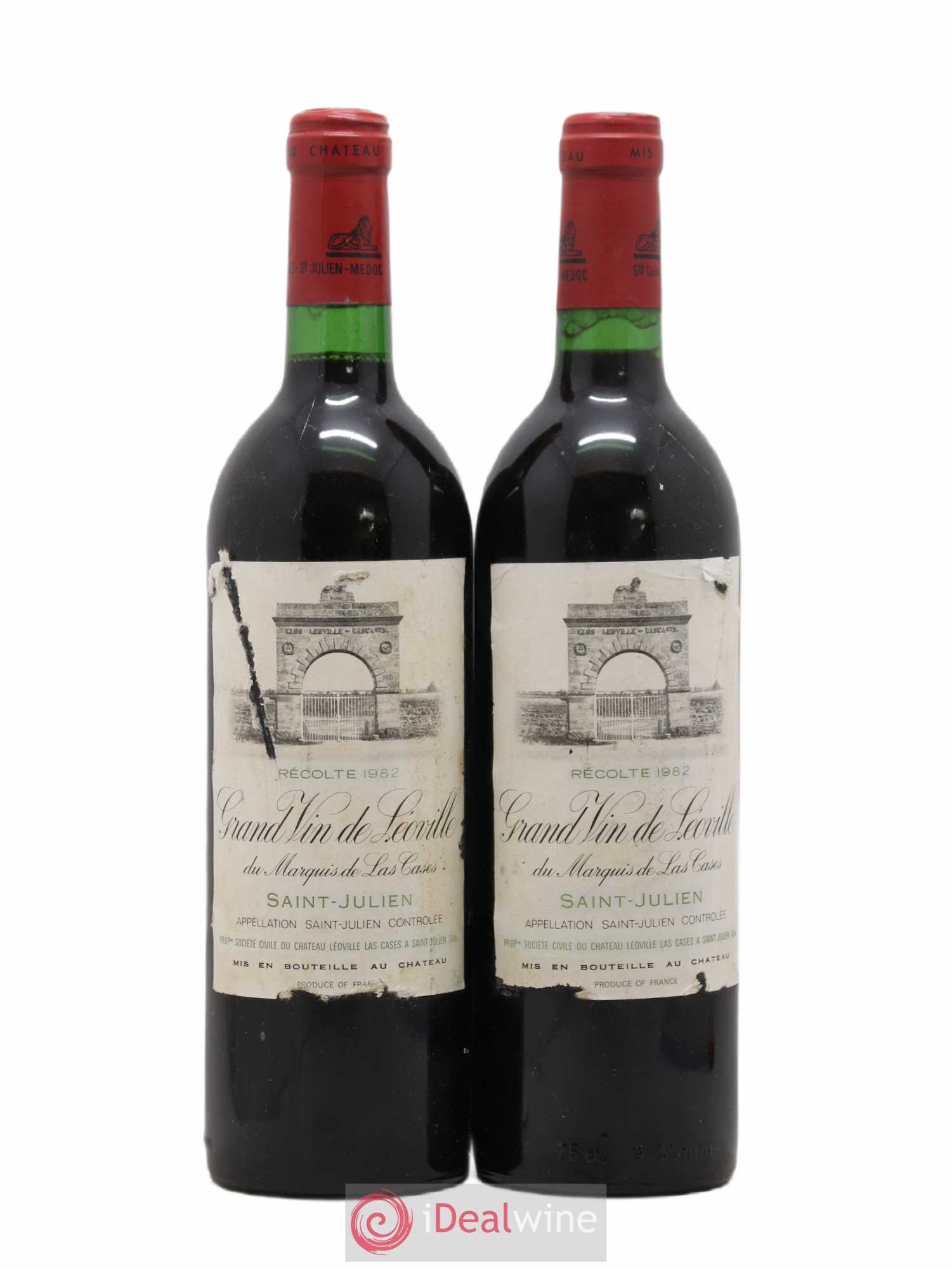 Château Léoville Las Cases 2ème Grand Cru Classé 1982 - Lot de 2 bouteilles - 0