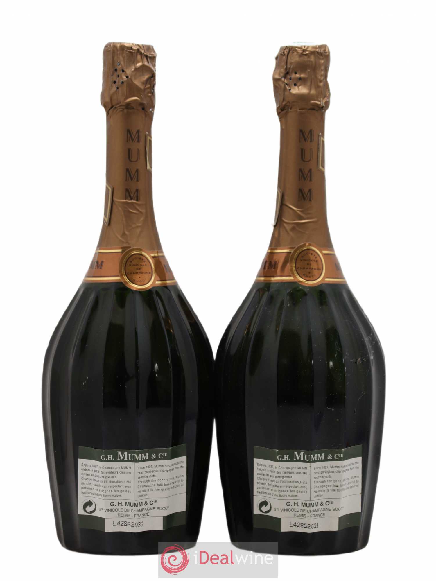 René Lalou Mumm Brut 1985 - Lot de 2 bouteilles - 1