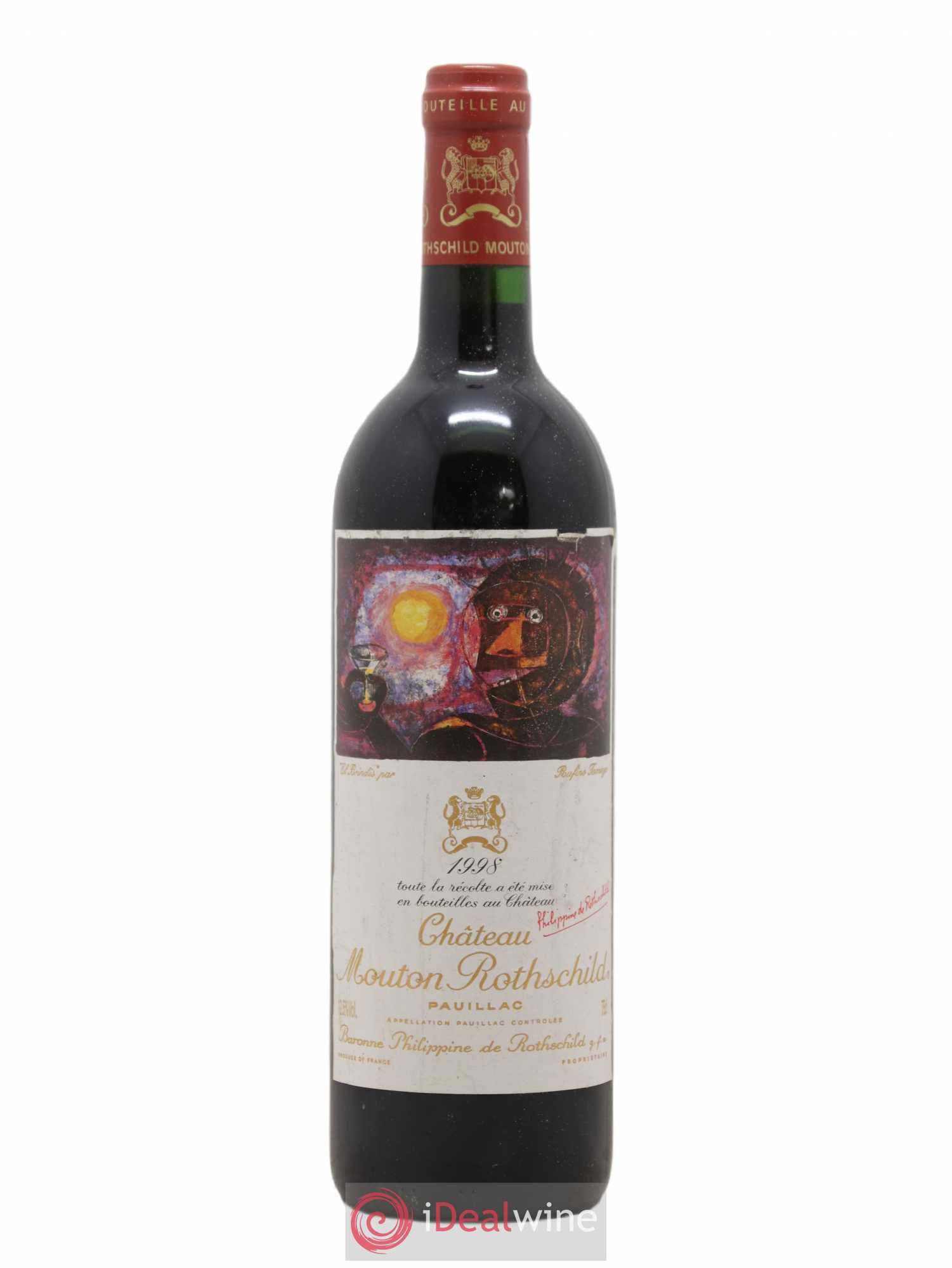 Château Mouton Rothschild 1er Grand Cru Classé 1998 - Lot de 1 bouteille - 0