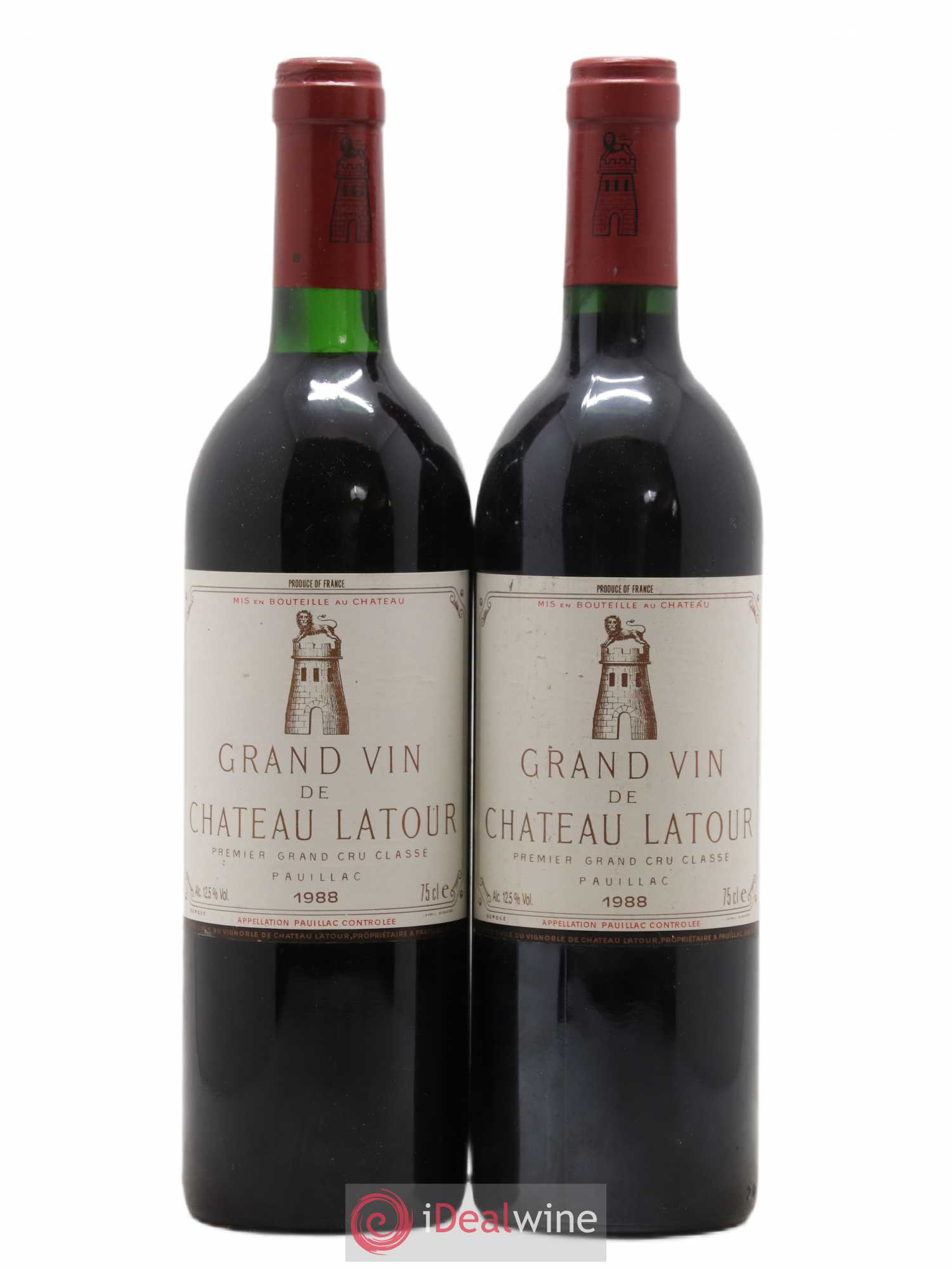 Château Latour 1er Grand Cru Classé 1988 - Lot de 2 bouteilles - 0