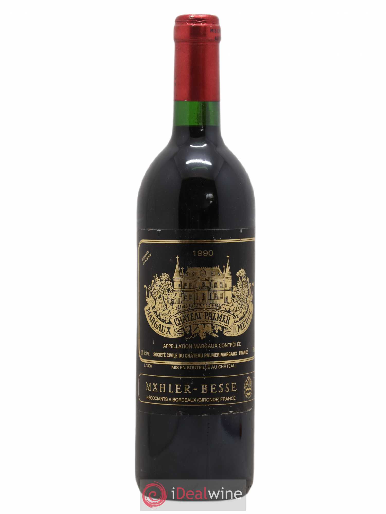 Château Palmer 3ème Grand Cru Classé 1990 - Lot de 1 bouteille - 0