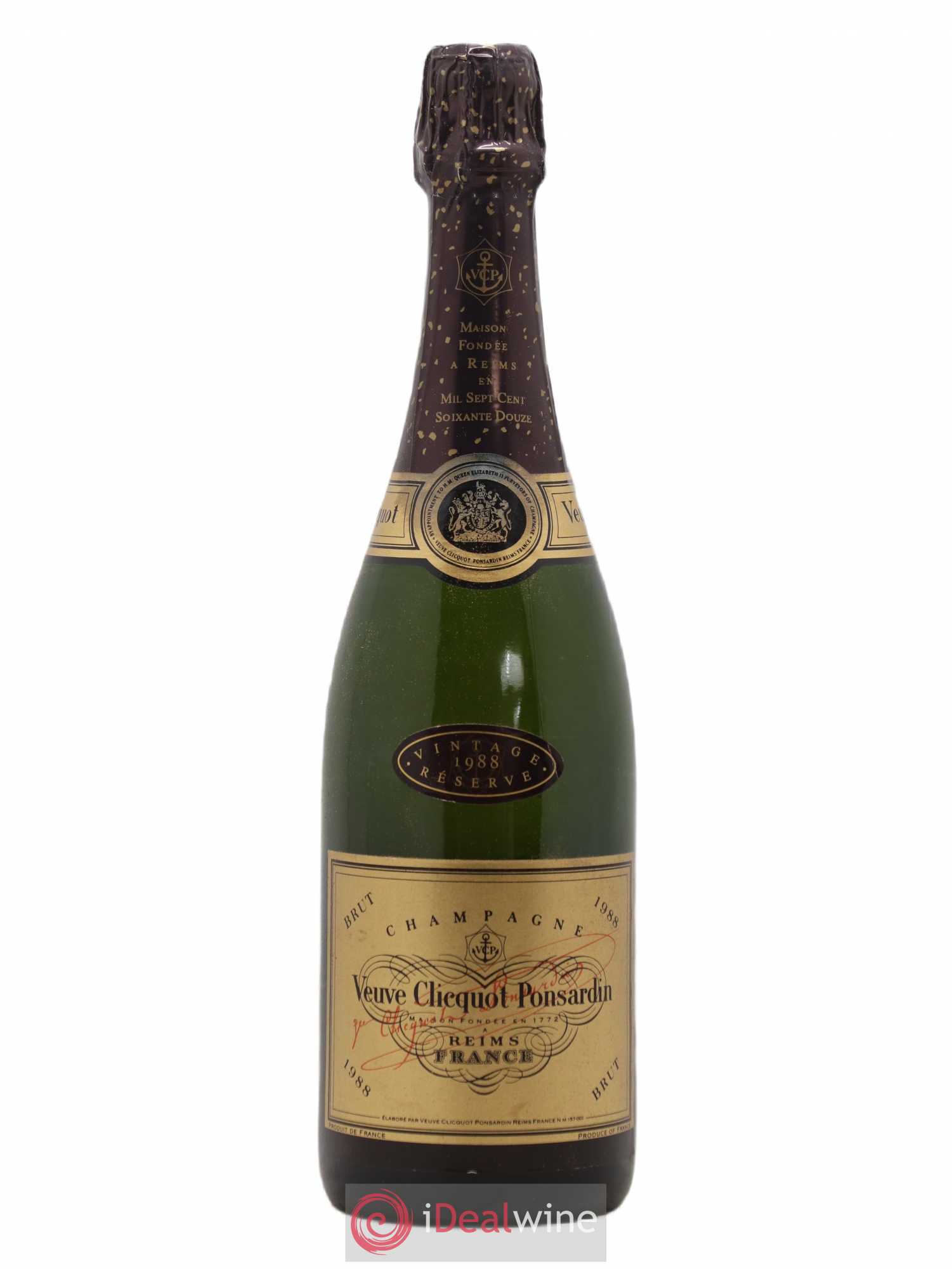 Vintage Veuve Clicquot brut 1988 - Lot de 1 bouteille - 0