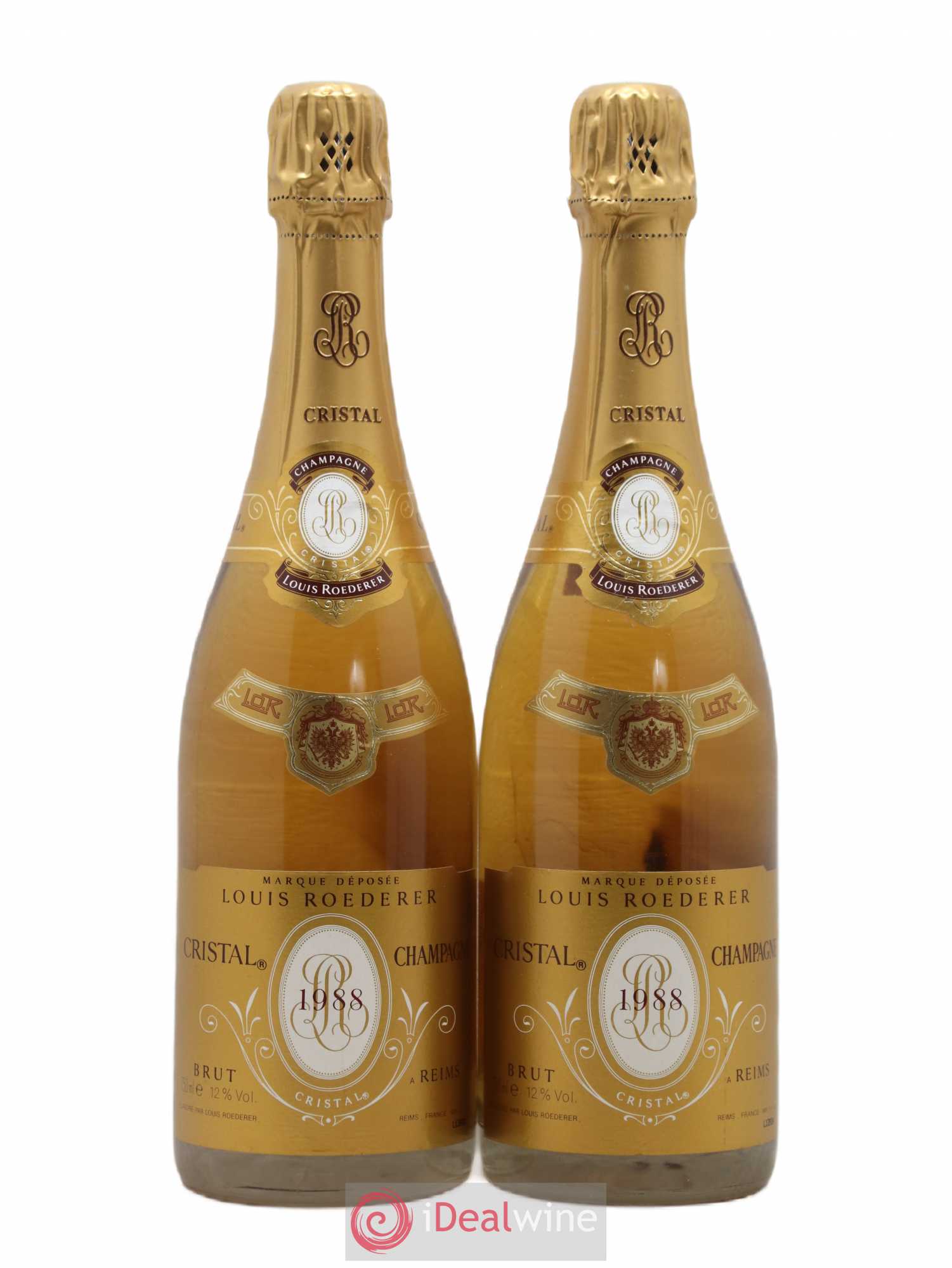 Cristal Louis Roederer Brut 1988 - Lot de 2 bouteilles - 0