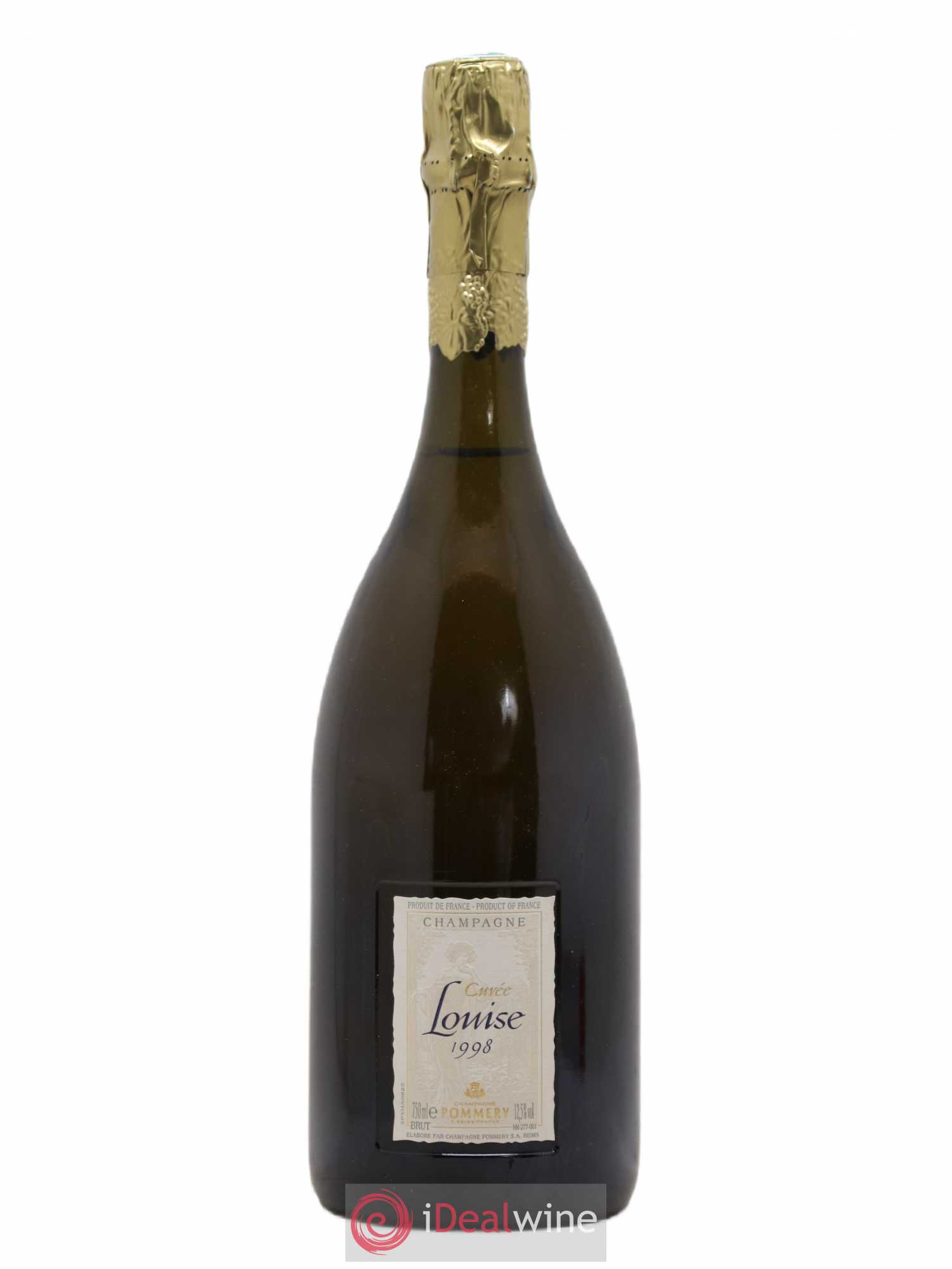 Cuvée Louise Pommery Brut 1998 - Lot de 1 bouteille - 0