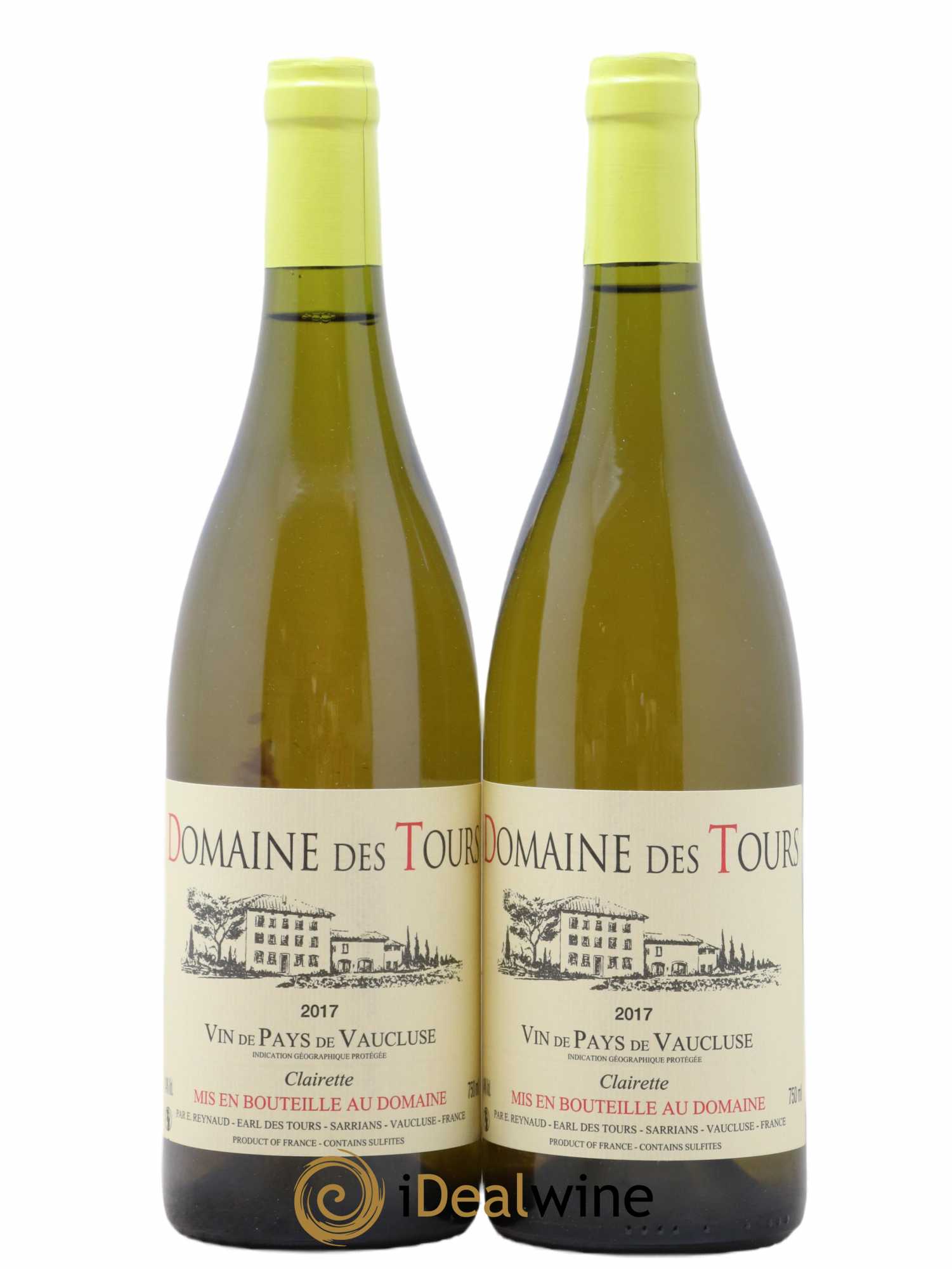 Vaucluse (Vin de Pays de Vaucluse) Domaine des Tours Emmanuel Reynaud Clairette 2017 - Lot de 2 bouteilles - 0