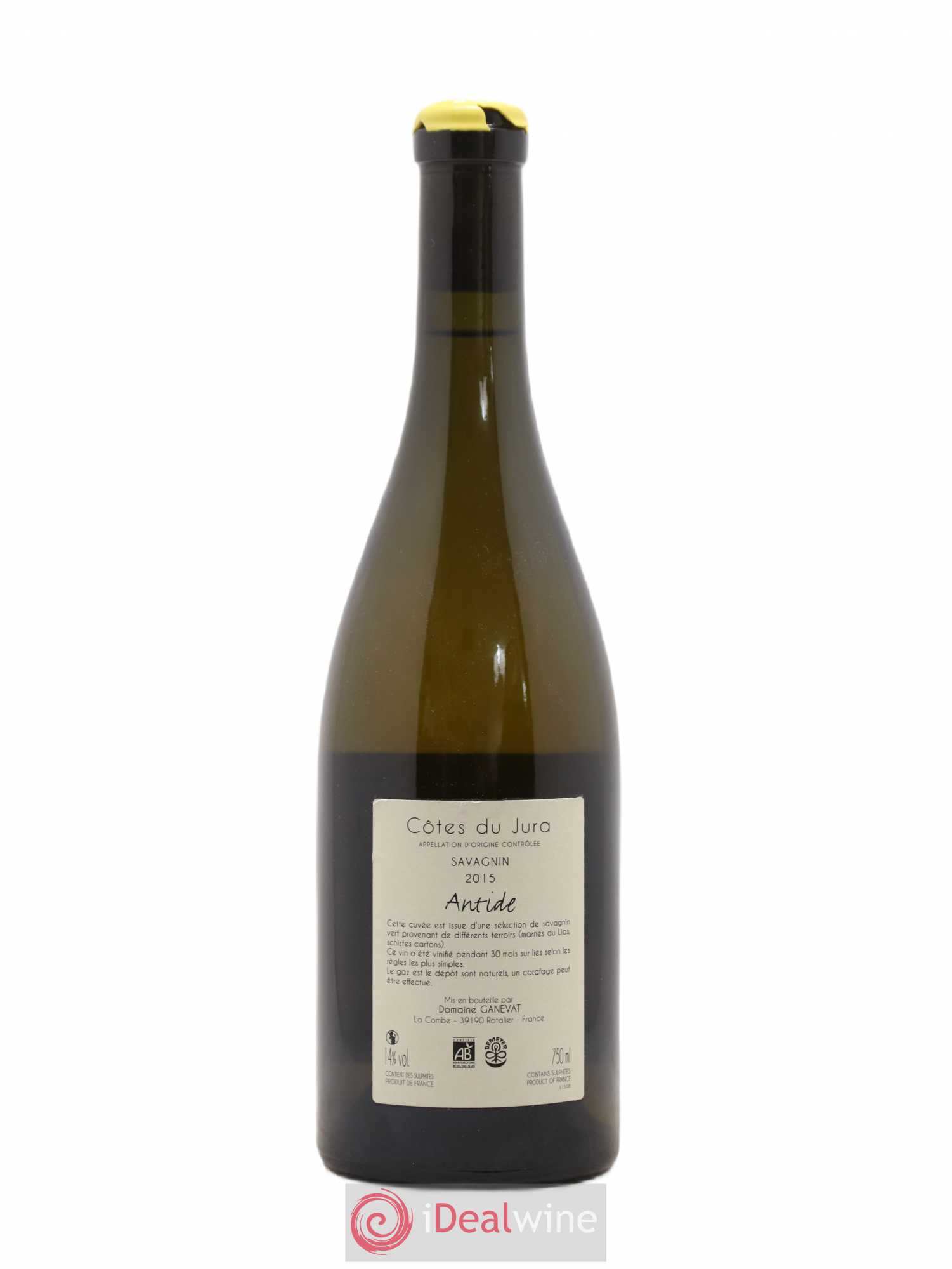 Côtes du Jura Savagnin Antide Jean-François Ganevat (Domaine) 2015 - Lot de 1 bouteille - 1