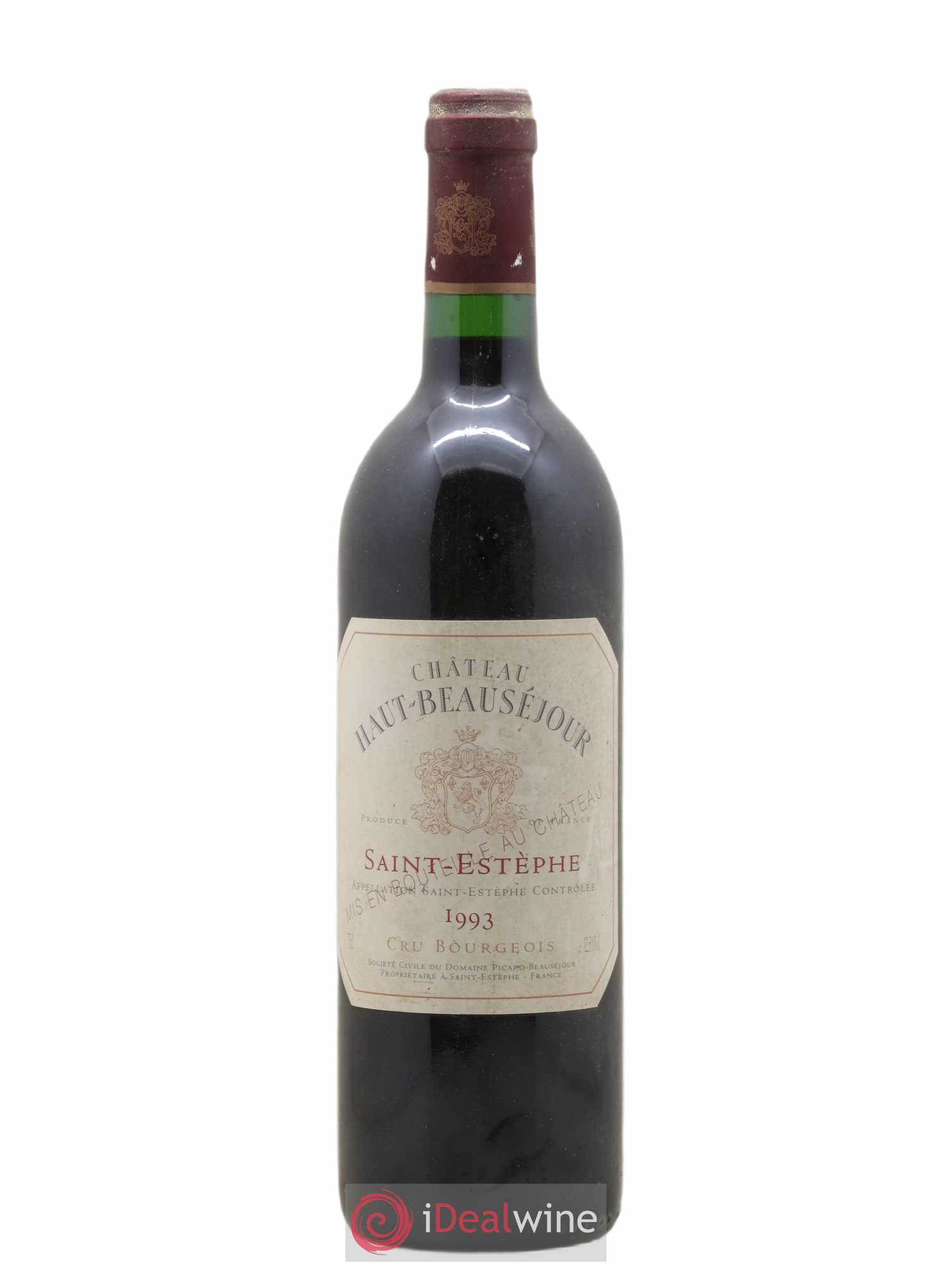 Château Haut Beauséjour Cru Bourgeois 1993 - Lot de 1 bouteille - 0