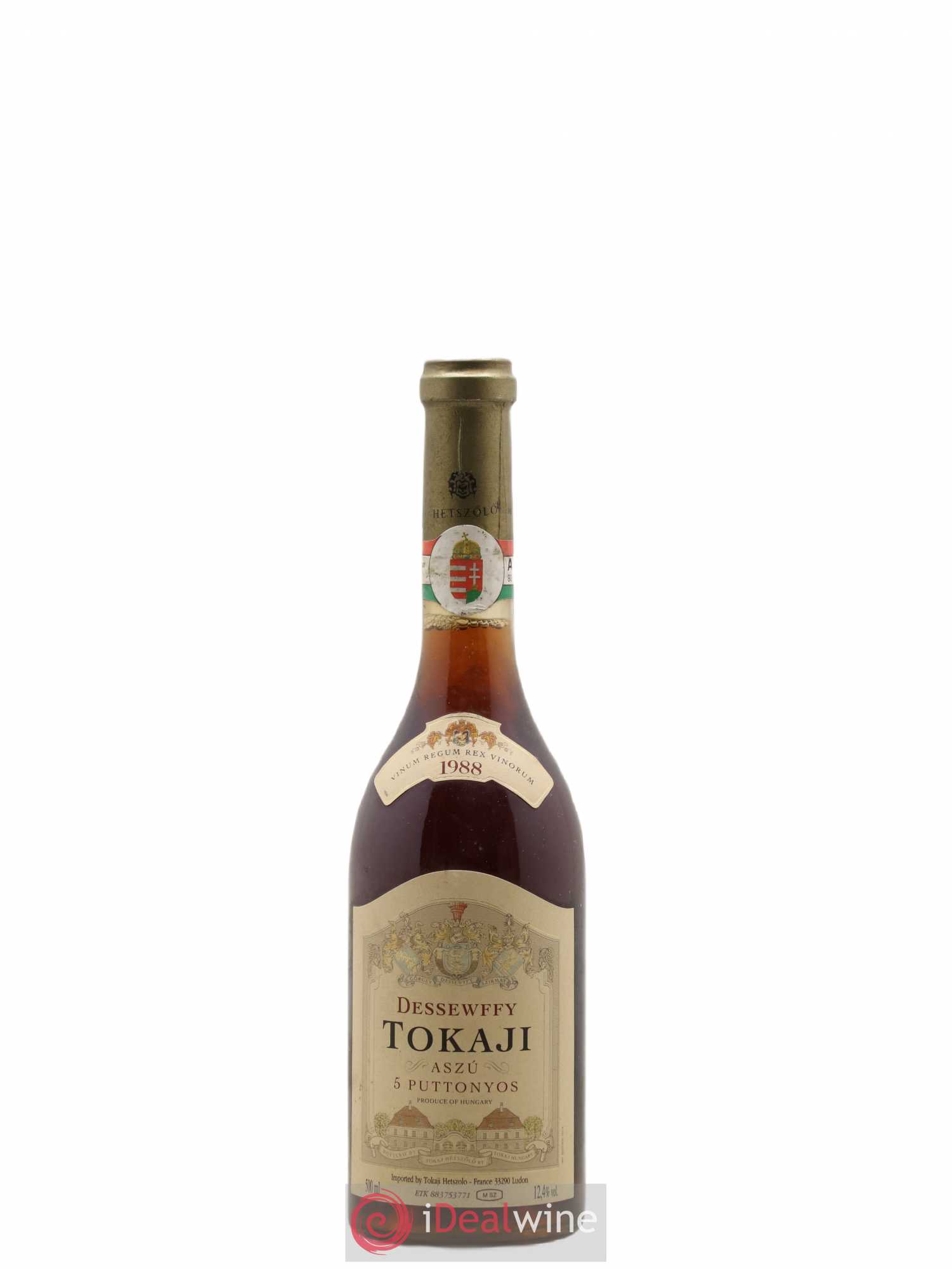 Tokaji Aszu 5 Puttonyos Hétszölö (Domaine) Dessewfy 50cl 1988 - Lotto di 1 bottiglia - 0