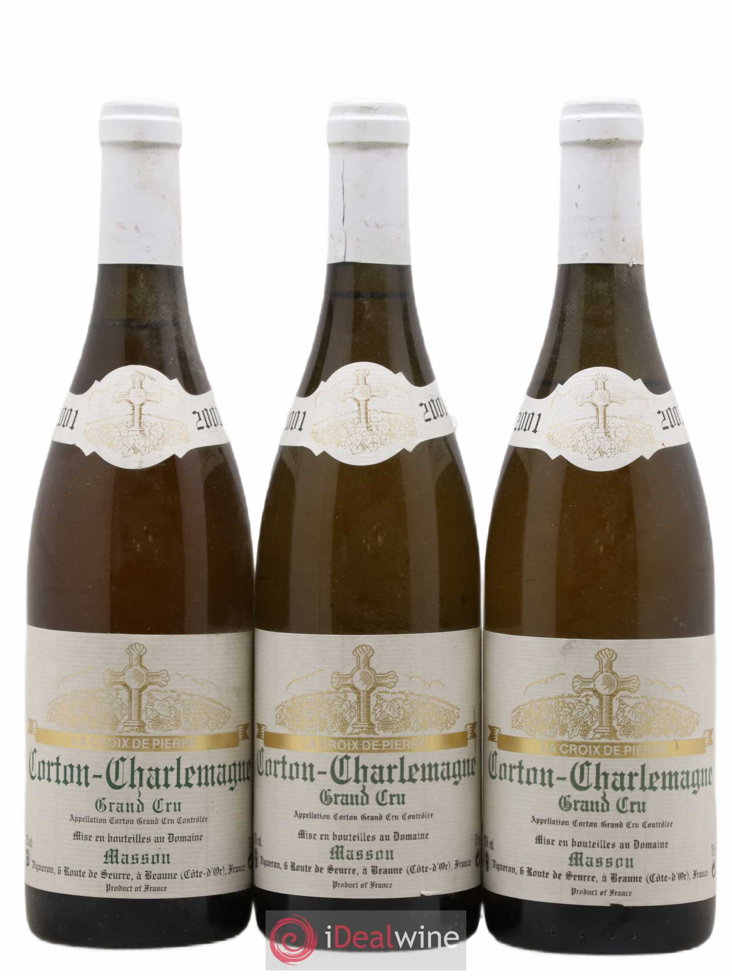 Corton-Charlemagne Grand Cru Domaine G. Masson 2001 - Posten von 3 Flaschen - 0