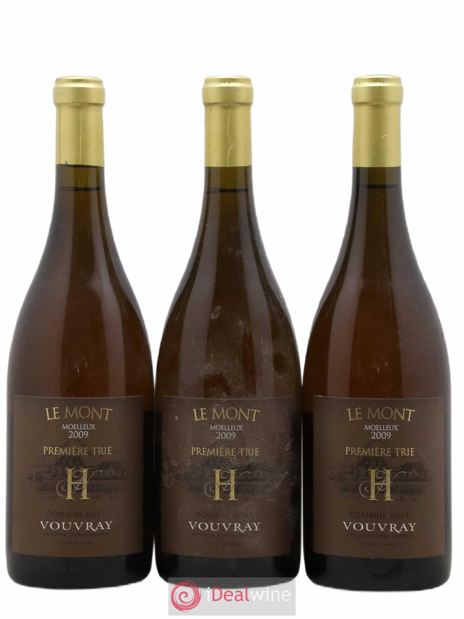 Vouvray Le Mont Moelleux 1ère Trie Domaine Huet 2009 - Lotto di 3 bottiglie - 0