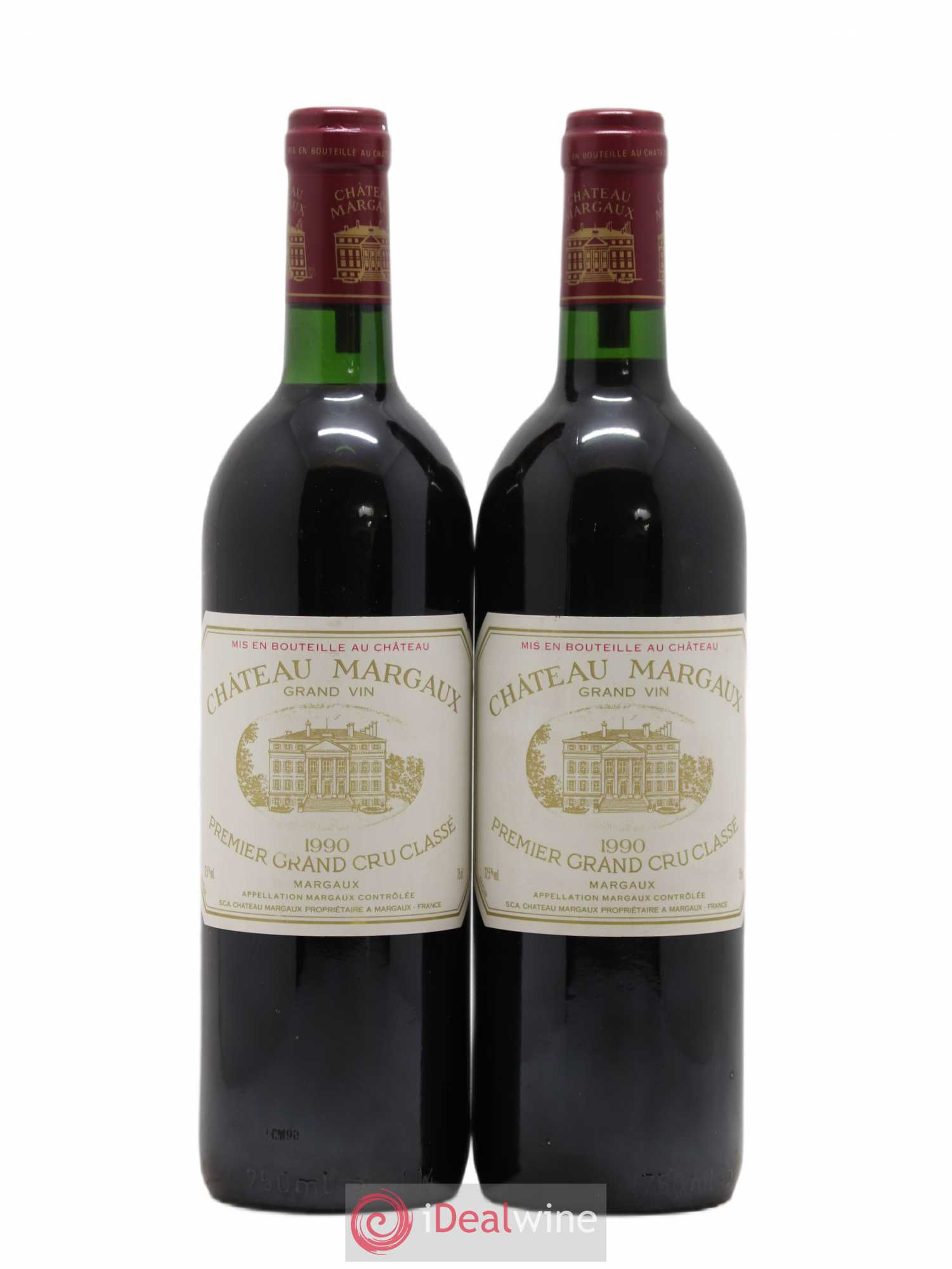 Château Margaux 1er Grand Cru Classé 1990 - Lot de 2 bouteilles - 0