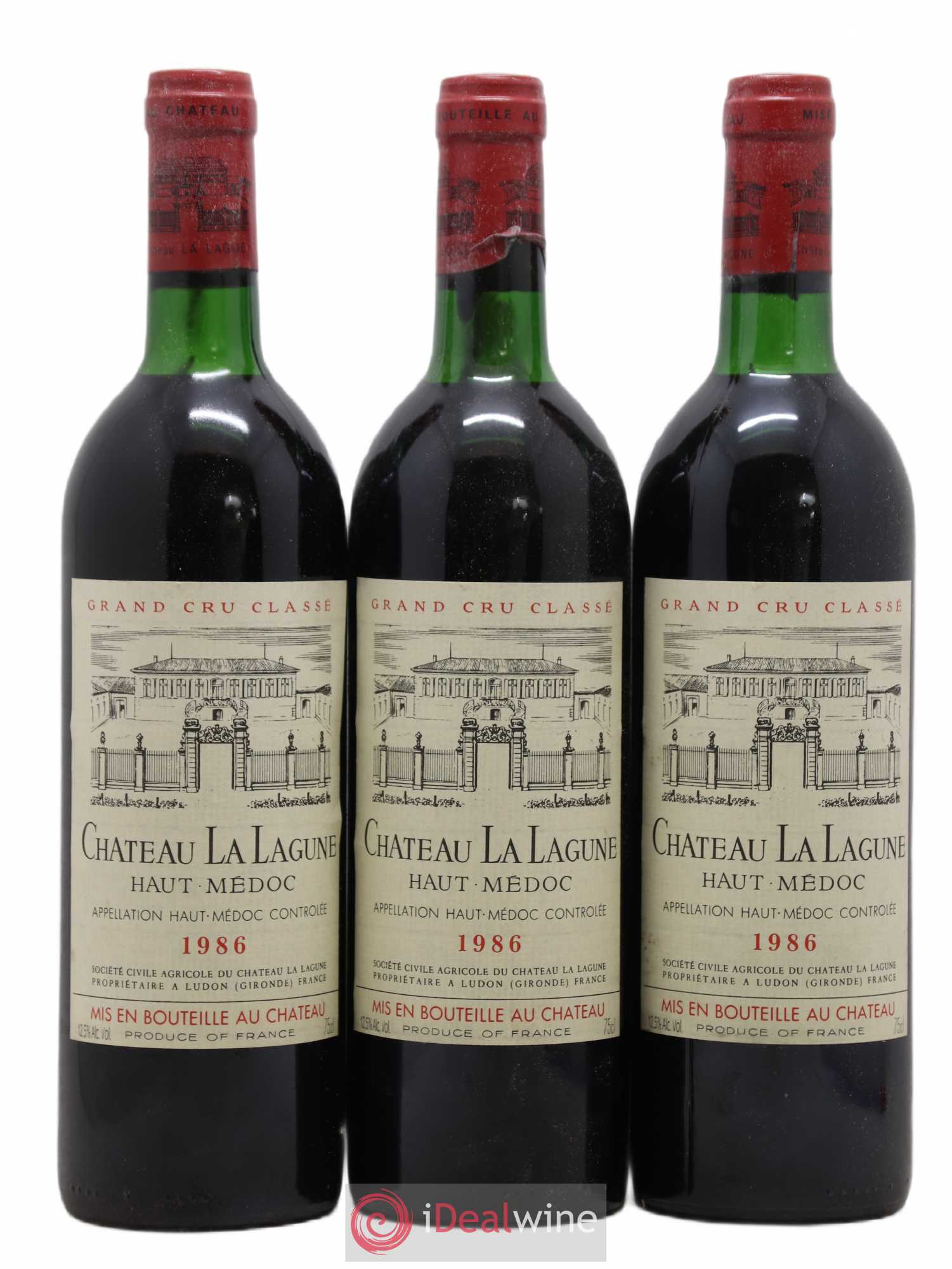 Château la Lagune 3ème Grand Cru Classé 1986 - Lot de 12 bouteilles - 1