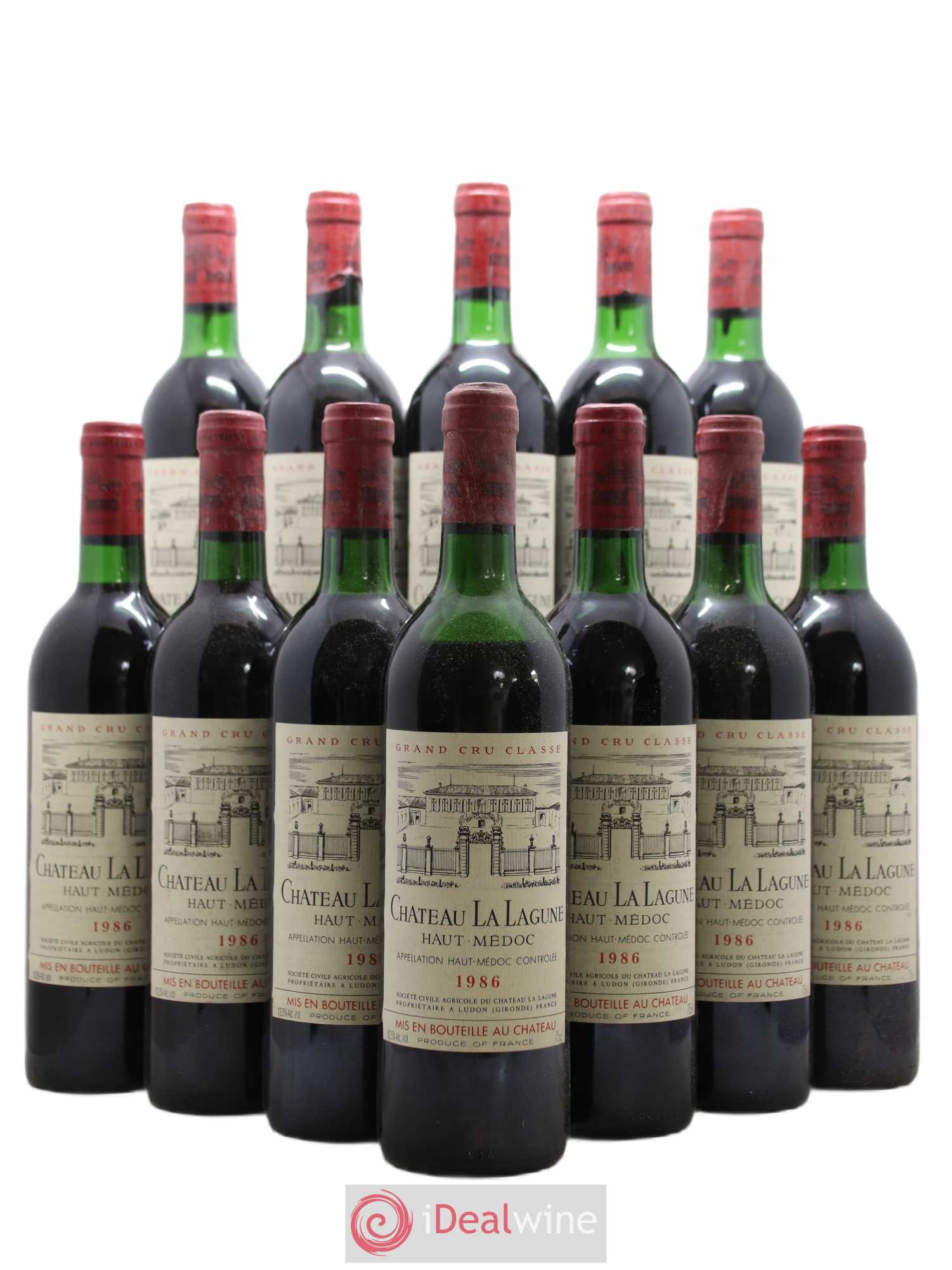 Château la Lagune 3ème Grand Cru Classé 1986 - Lot de 12 bouteilles - 0
