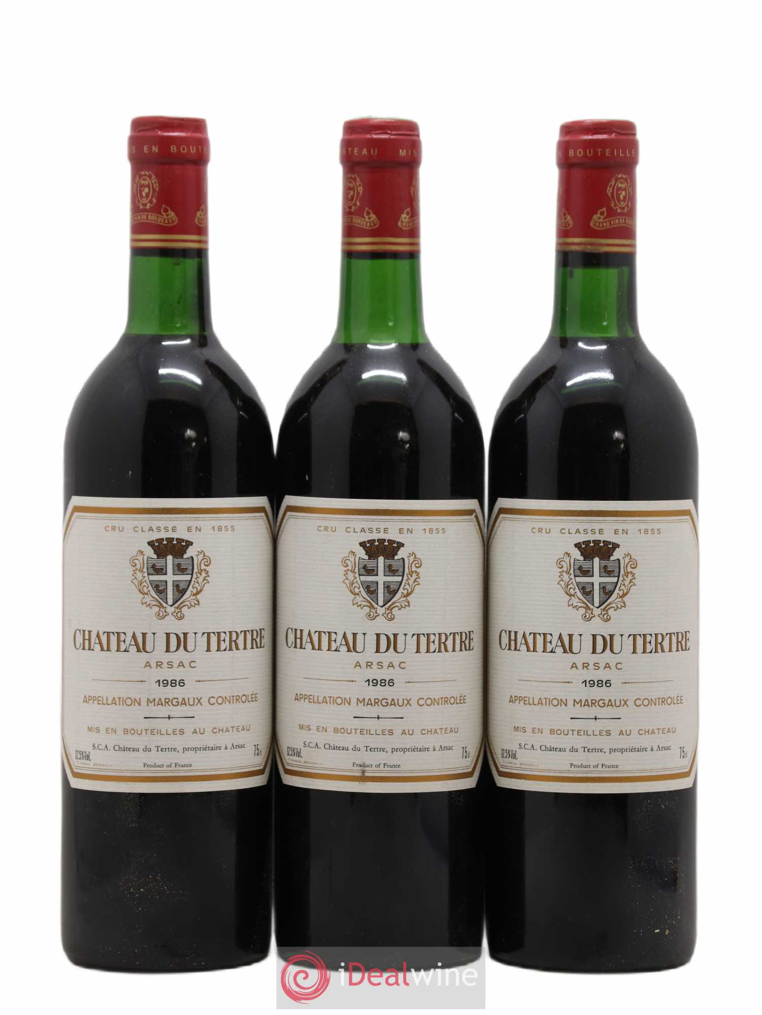 Château du Tertre 5ème Grand Cru Classé 1986 - Lot de 12 bouteilles - 1