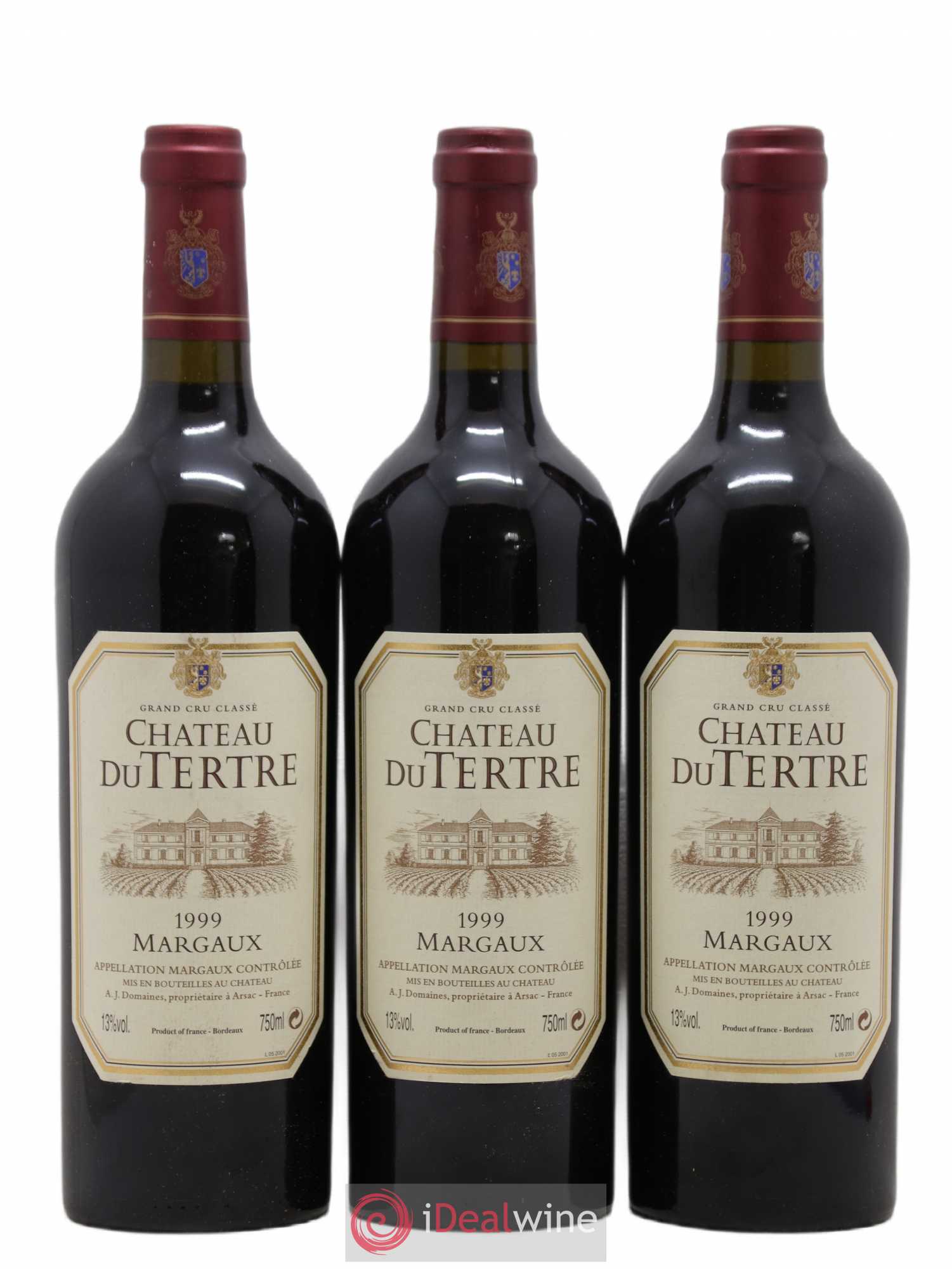 Château du Tertre 5ème Grand Cru Classé 1999 - Lot de 6 bouteilles - 2