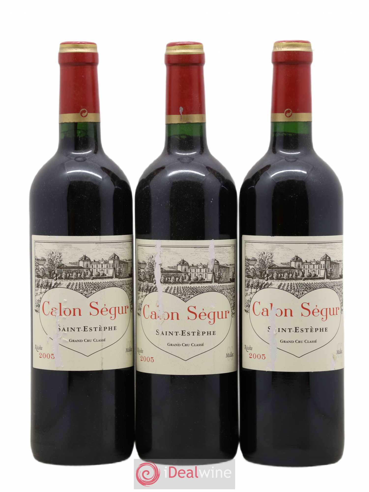 Château Calon Ségur 3ème Grand Cru Classé 2005 - Lot de 3 bouteilles - 0