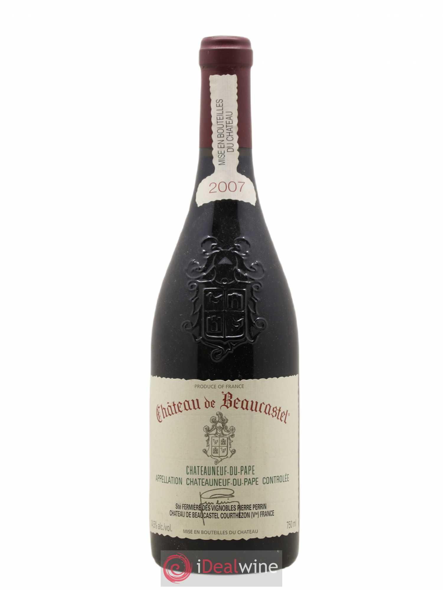 Châteauneuf-du-Pape Château de Beaucastel Famille Perrin 2007 - Lot de 1 bouteille - 0