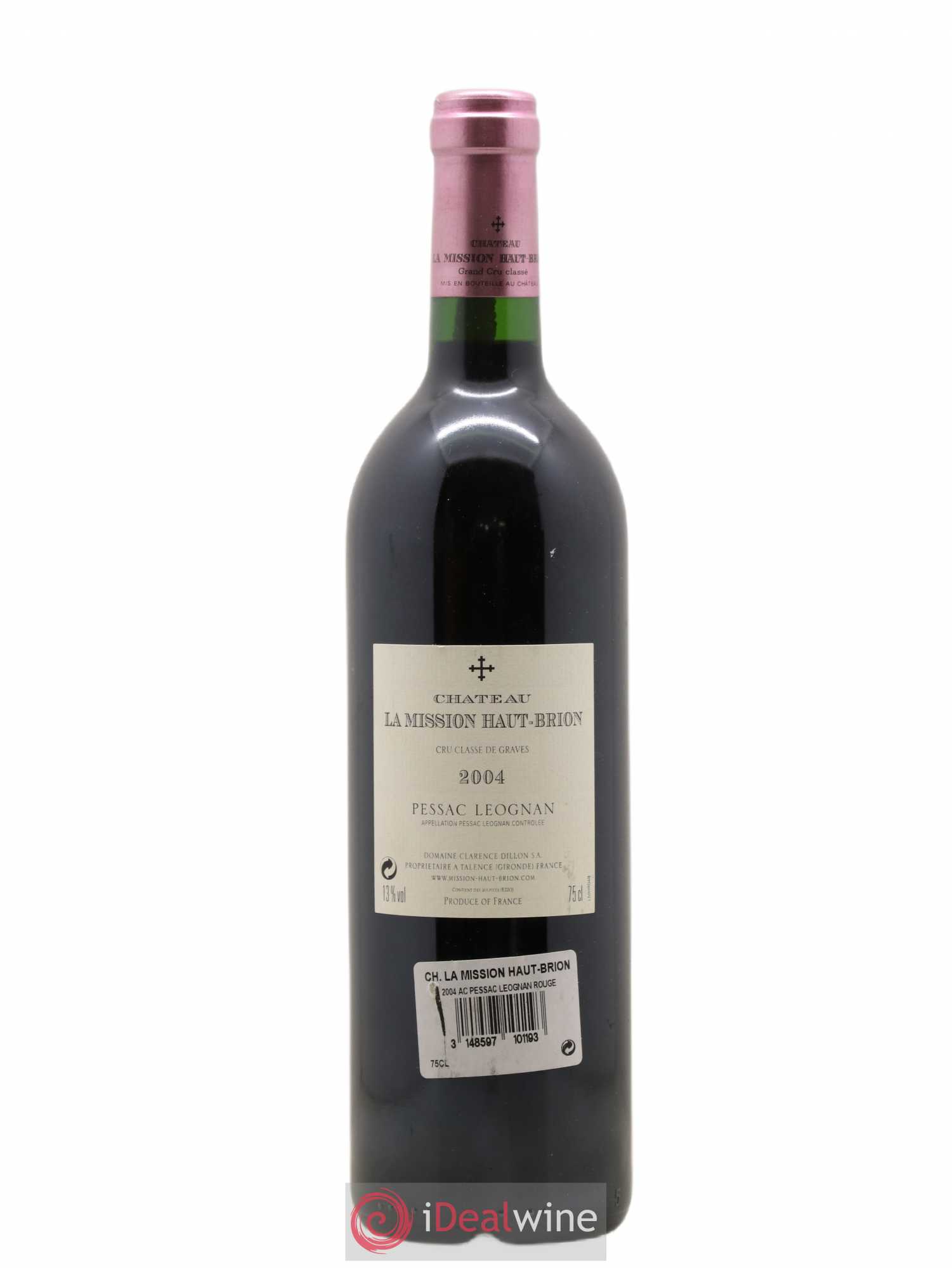 Château la Mission Haut-Brion Cru Classé de Graves 2004 - Lot de 1 bouteille - 1