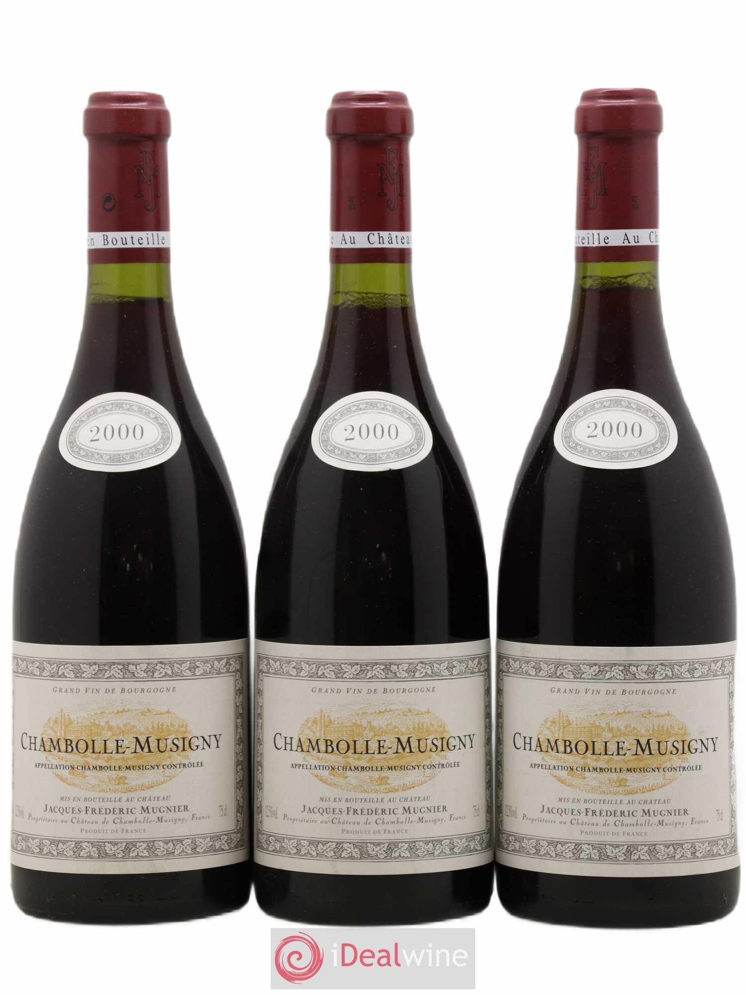 Chambolle-Musigny Jacques-Frédéric Mugnier 2000 - Lot de 3 bouteilles - 0