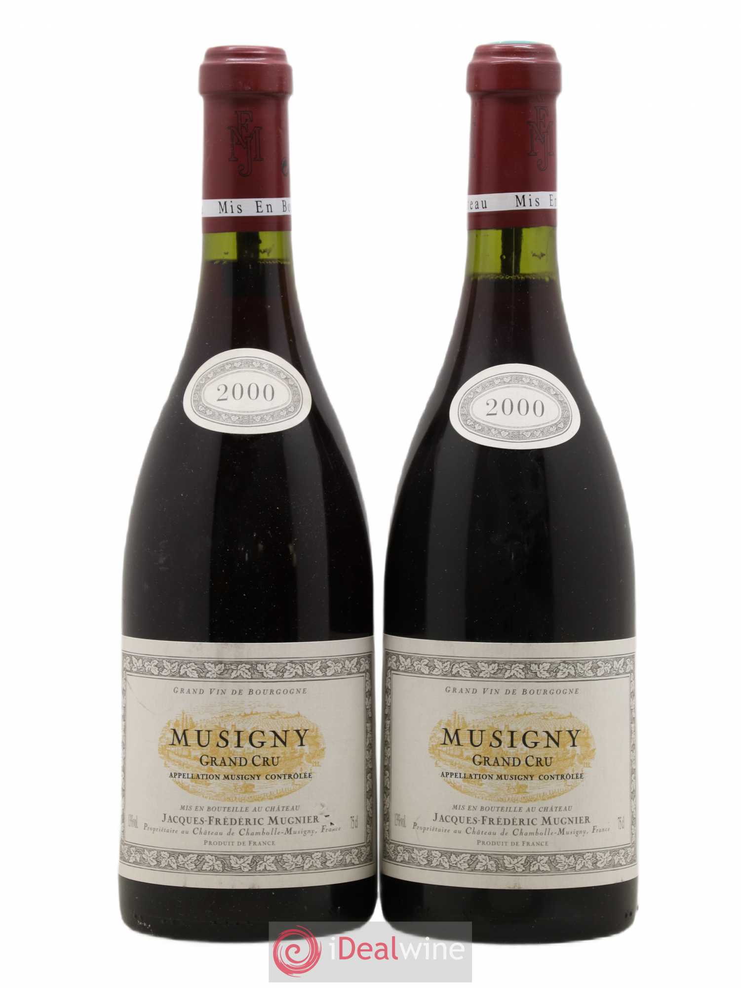 Musigny Grand Cru Jacques-Frédéric Mugnier 2000 - Lot de 2 bouteilles - 0