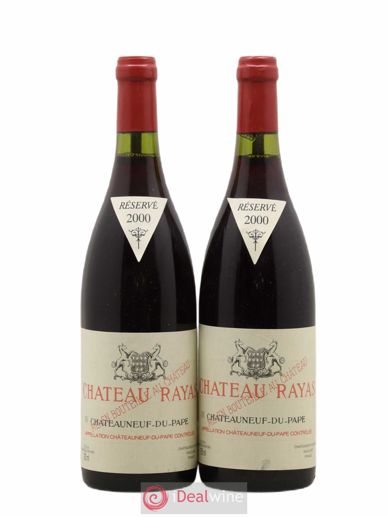 Châteauneuf-du-Pape Château Rayas Emmanuel Reynaud 2000 - Lot de 2 bouteilles - 0