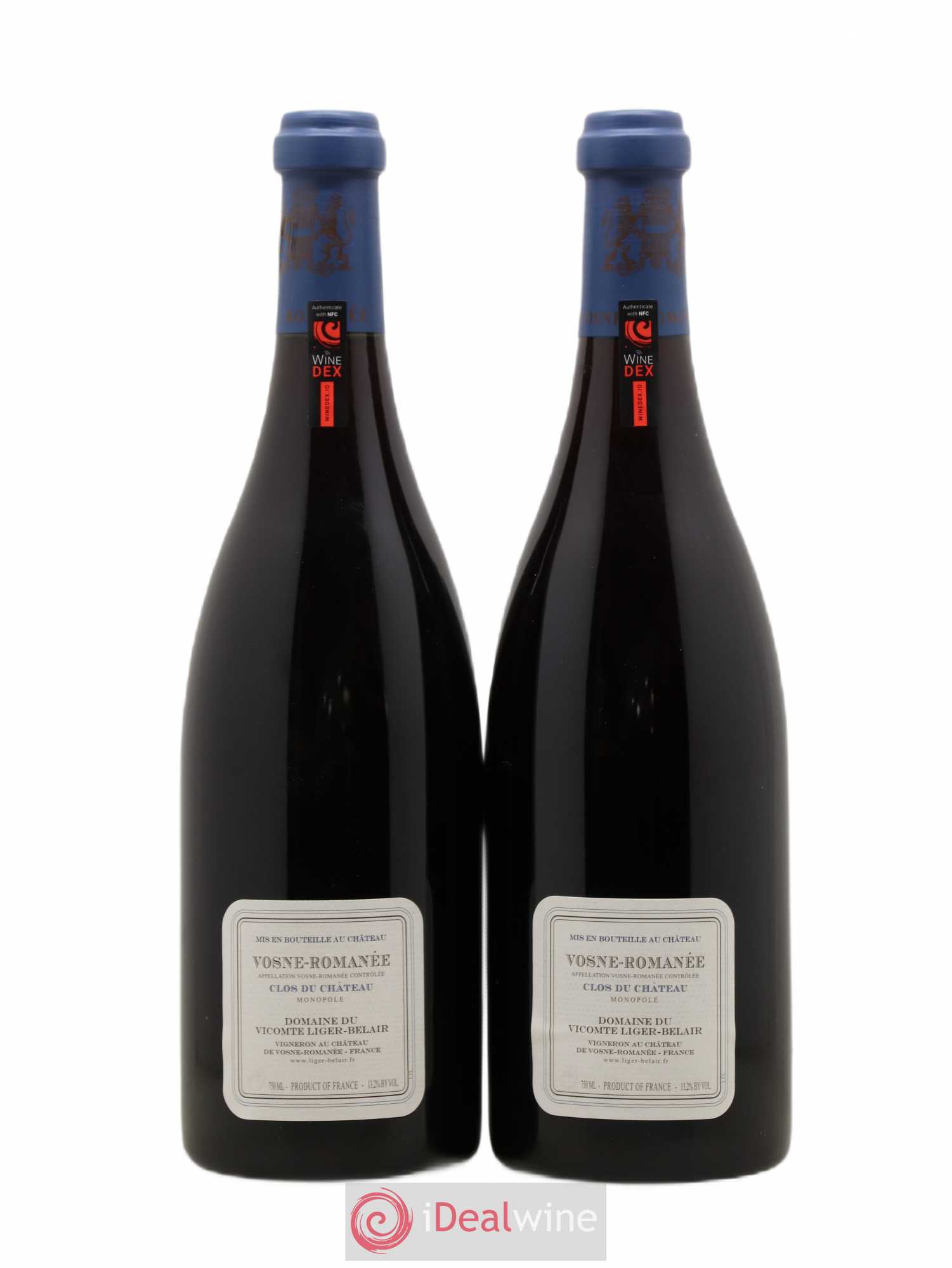 Vosne-Romanée Clos du Château Comte Liger-Belair (Domaine du) 2001 - Lot de 2 bouteilles - 1
