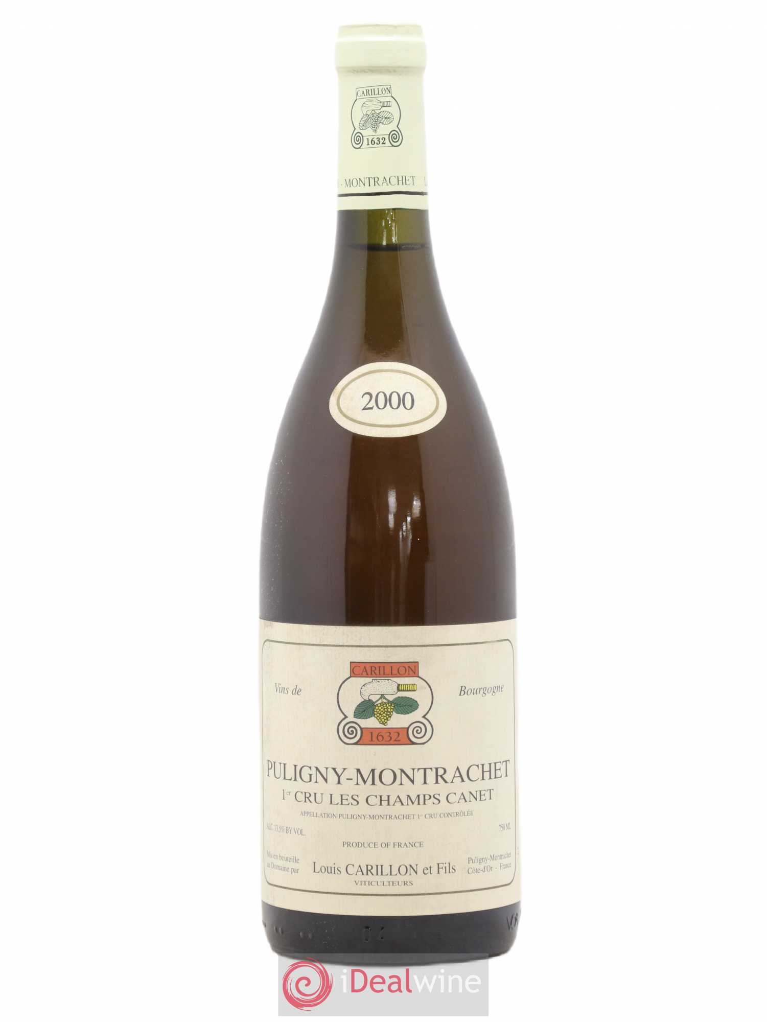 Puligny-Montrachet 1er Cru Les Champs Canet Louis Carillon & Fils 2000 - Lot de 1 bouteille - 0