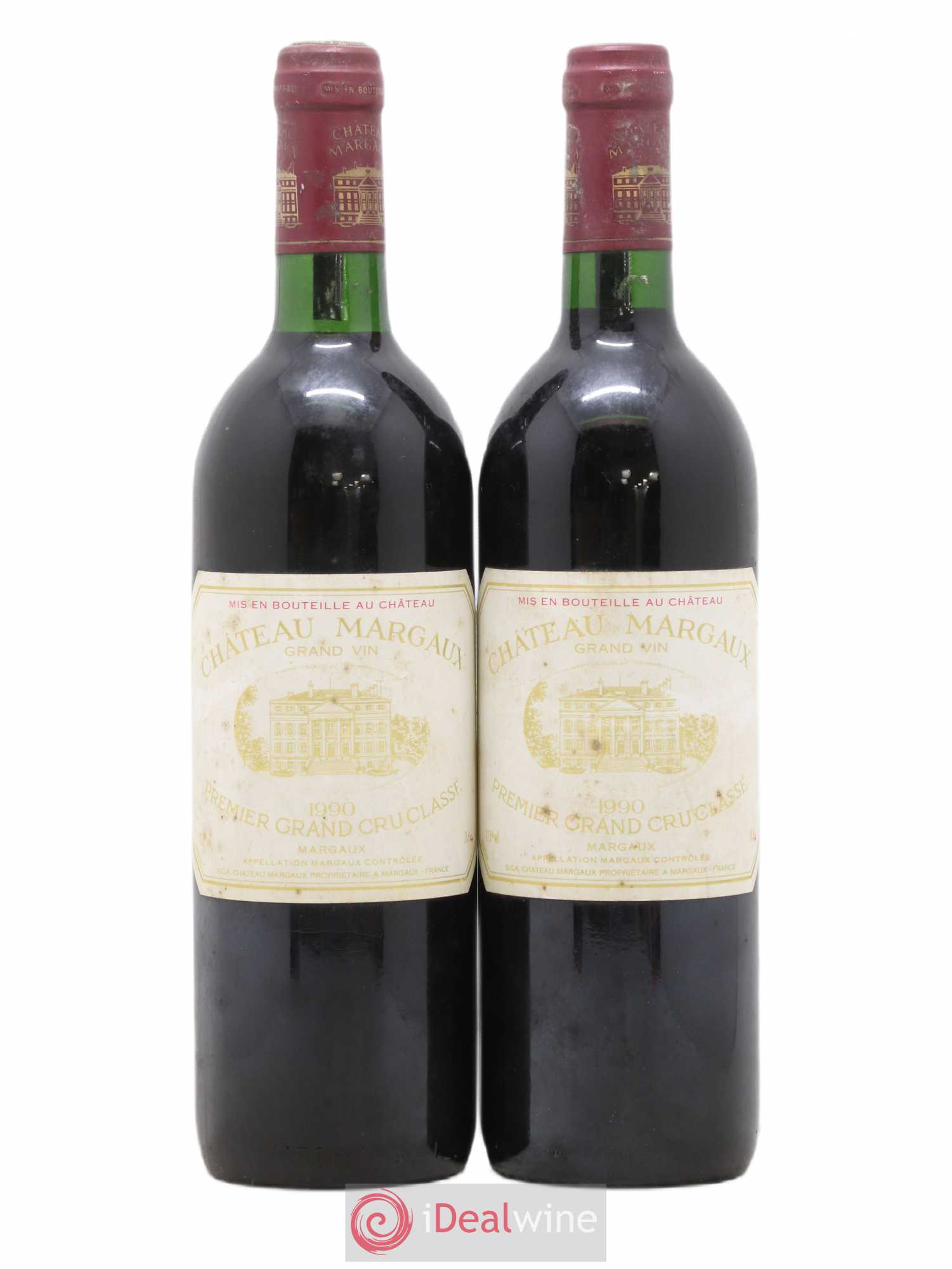 Château Margaux 1er Grand Cru Classé 1990 - Lot de 2 bouteilles - 0