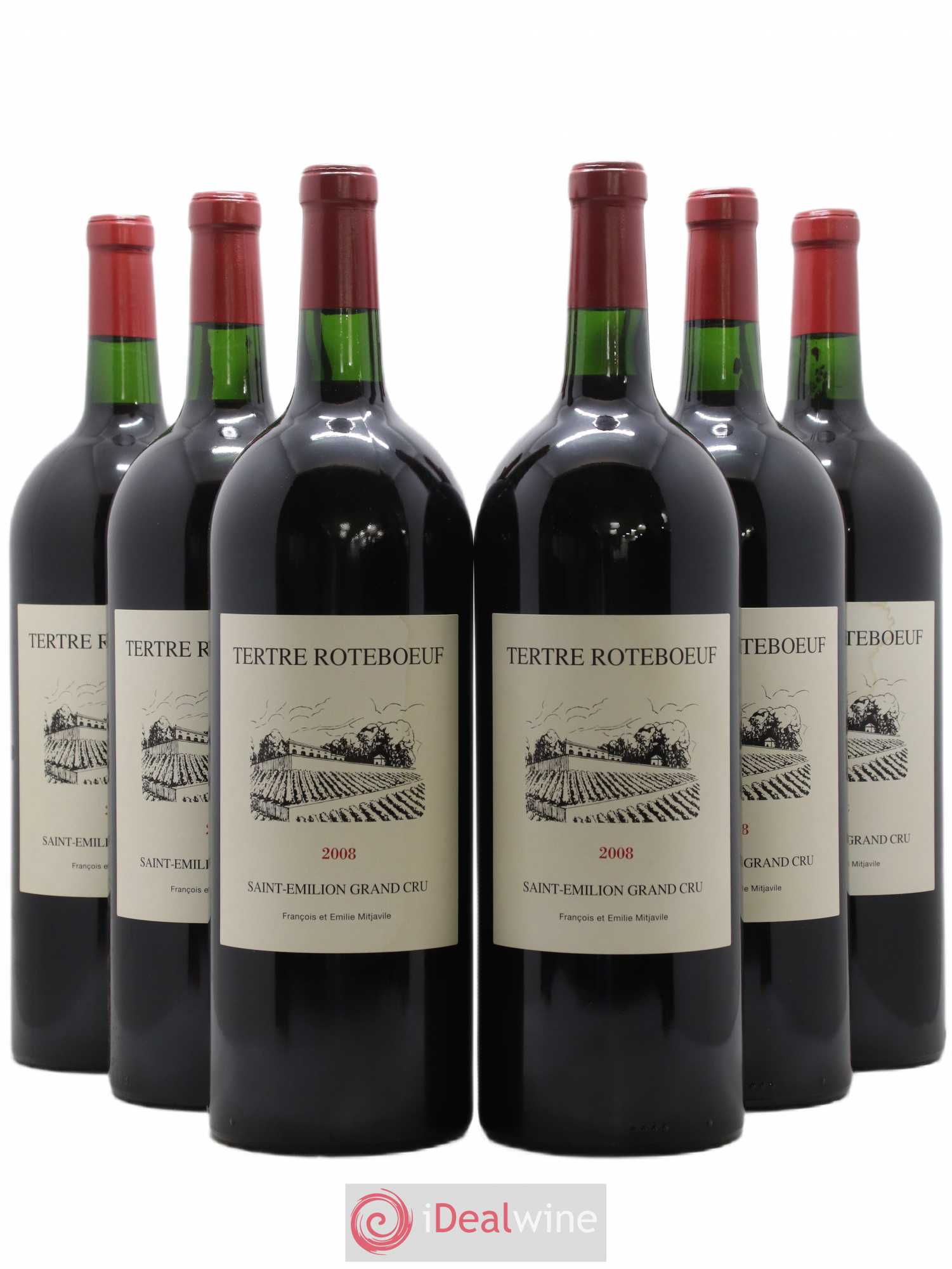 Château Tertre Roteboeuf 2008 - Lot de 6 magnums - 0