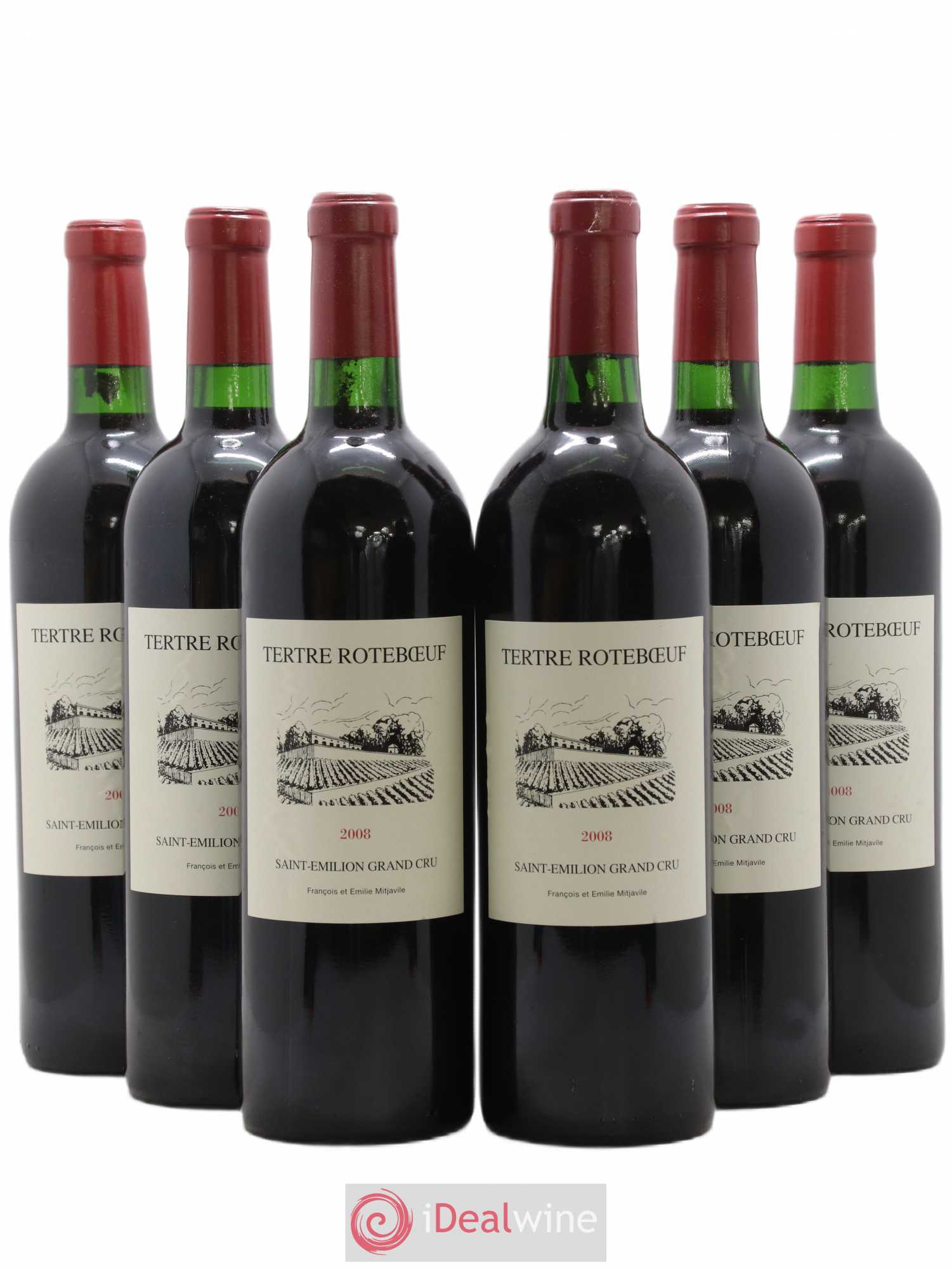 Château Tertre Roteboeuf 2008 - Lot de 6 bouteilles - 0