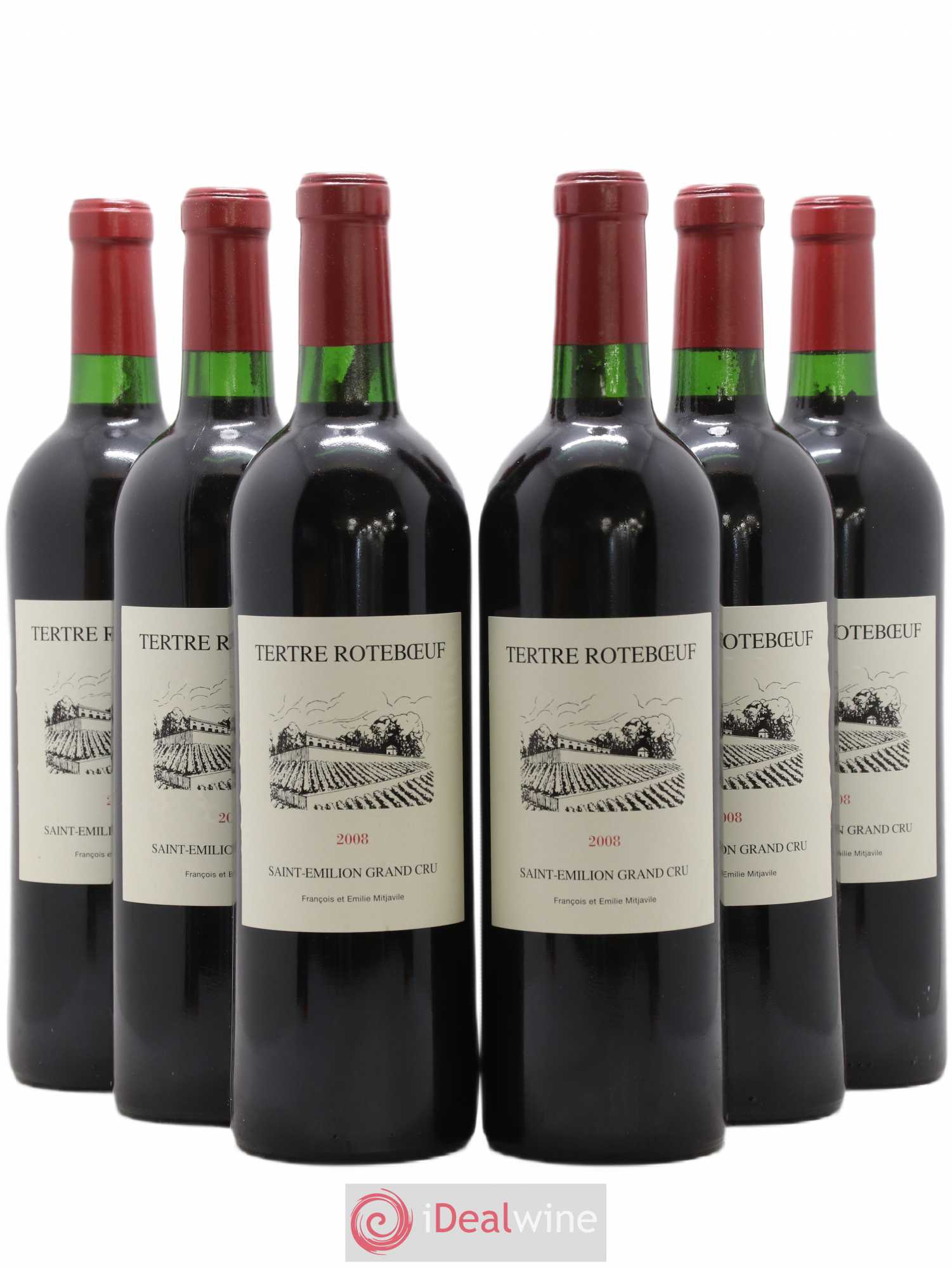 Château Tertre Roteboeuf 2008 - Lot de 6 bouteilles - 0