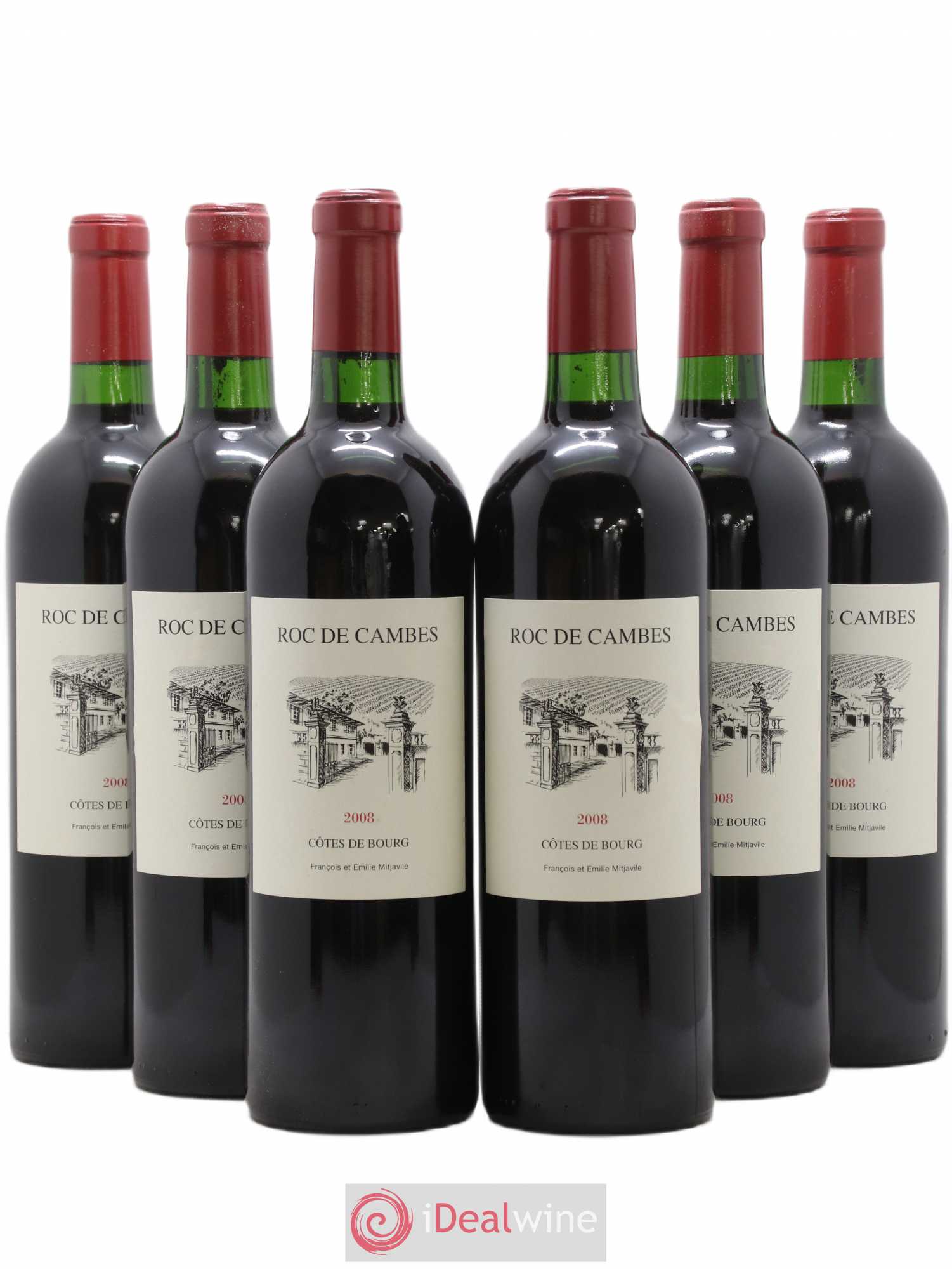 Roc de Cambes 2008 - Posten von 6 Flaschen - 0