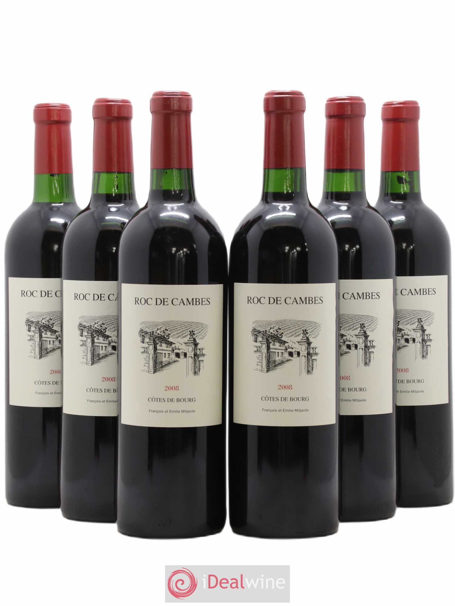 Roc de Cambes 2008 - Lot of 6 bottles - 0