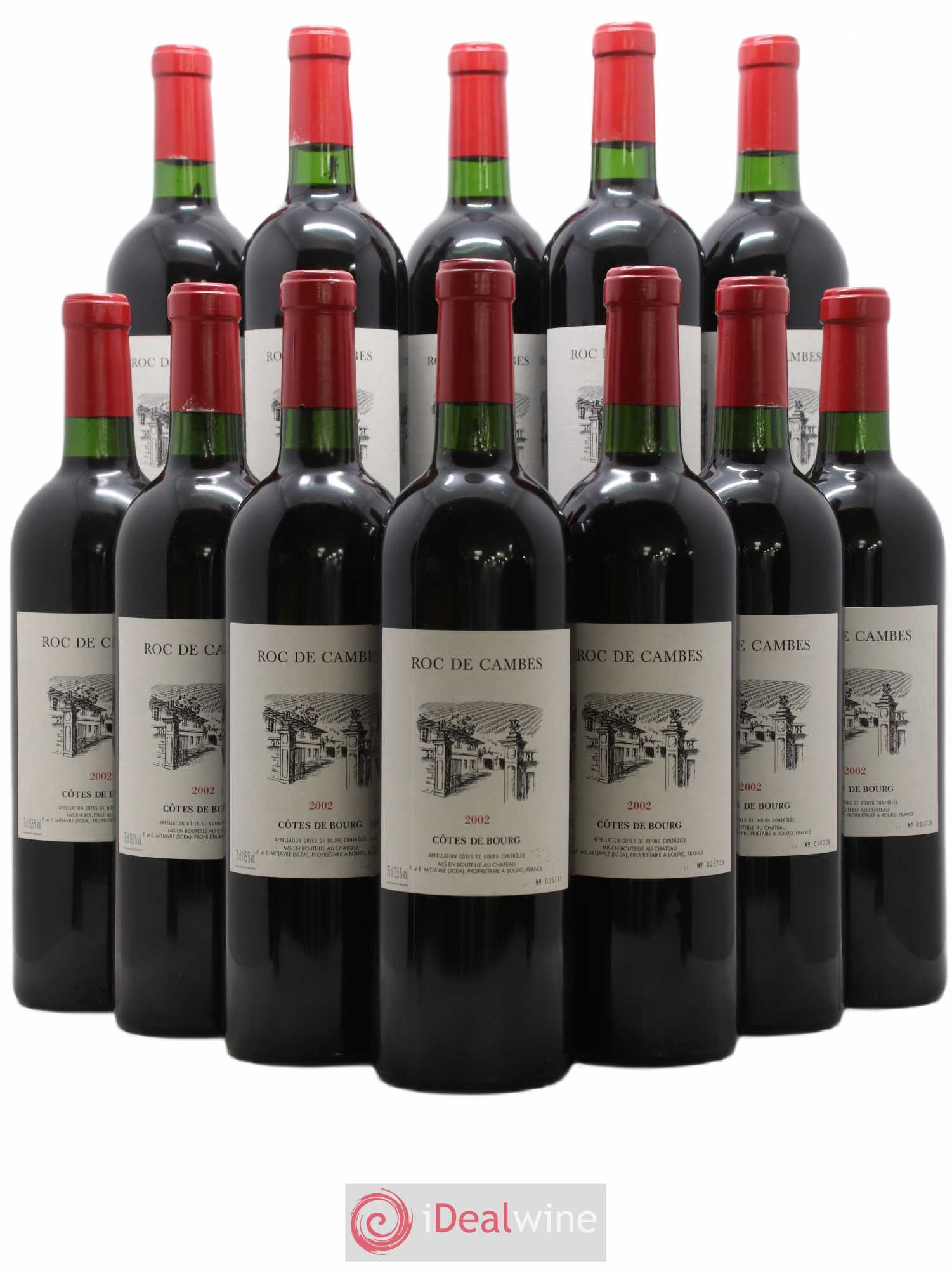 Roc de Cambes 2002 - Posten von 12 Flaschen - 0