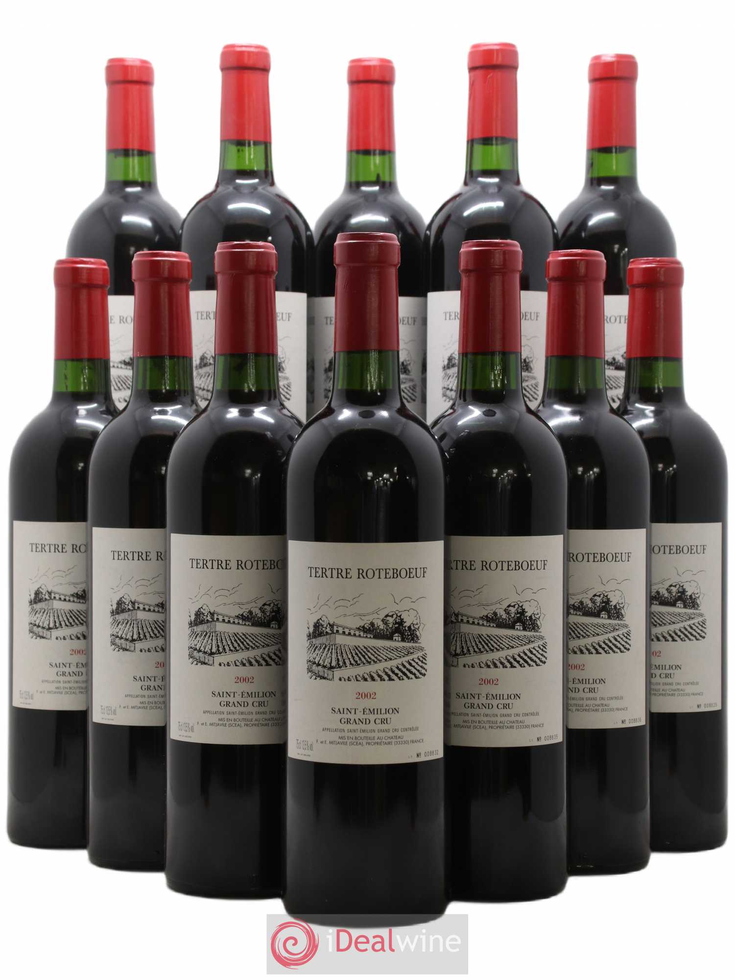 Château Tertre Roteboeuf 2002 - Posten von 12 Flaschen - 0