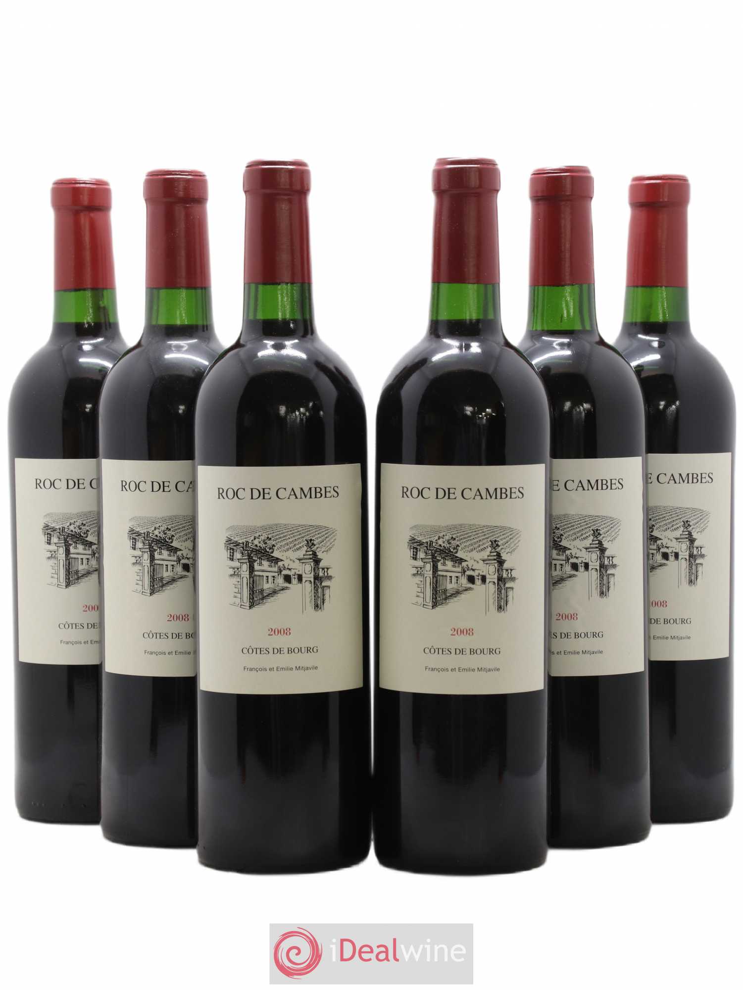 Roc de Cambes 2008 - Lot of 6 bottles - 0