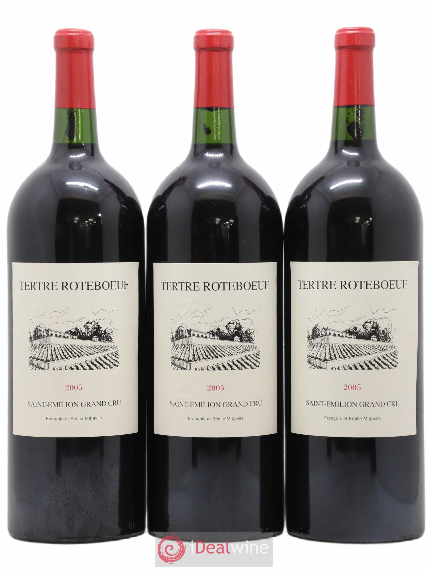 Château Tertre Roteboeuf 2005 - Posten von 3 Magnum - 0