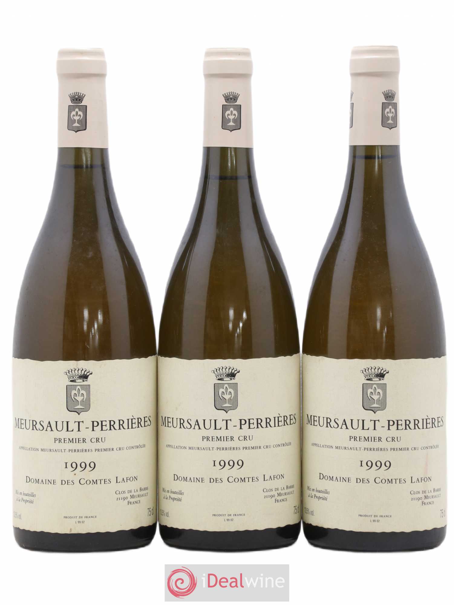 Meursault 1er Cru Perrières Comtes Lafon (Domaine des) 1999 - Lot de 3 bouteilles - 0